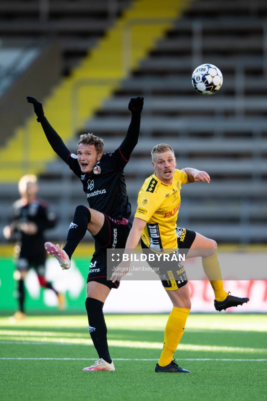 Kalmars Piotr Johansson och Elfsborgs Per Frick