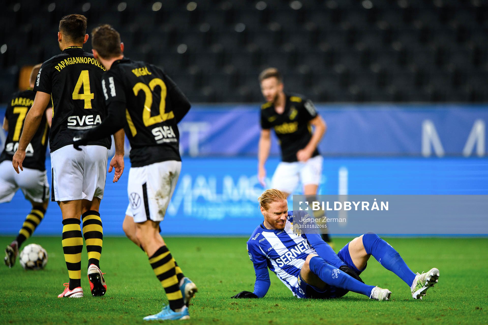 IFK Göteborg Alexander Farnerud har ont