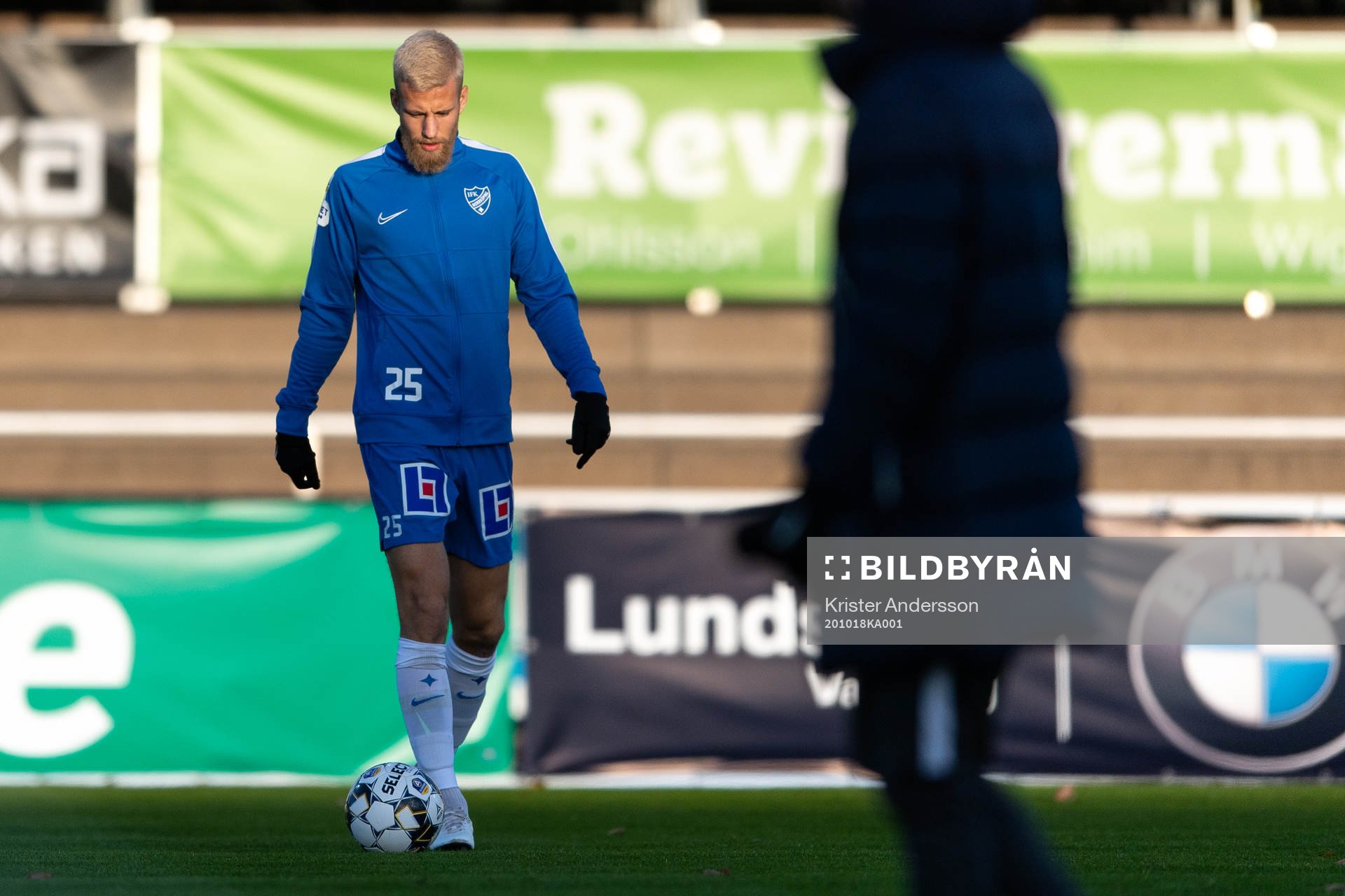 IFK Norrköpings Filip Dagerstål före fotbollsmatchen i