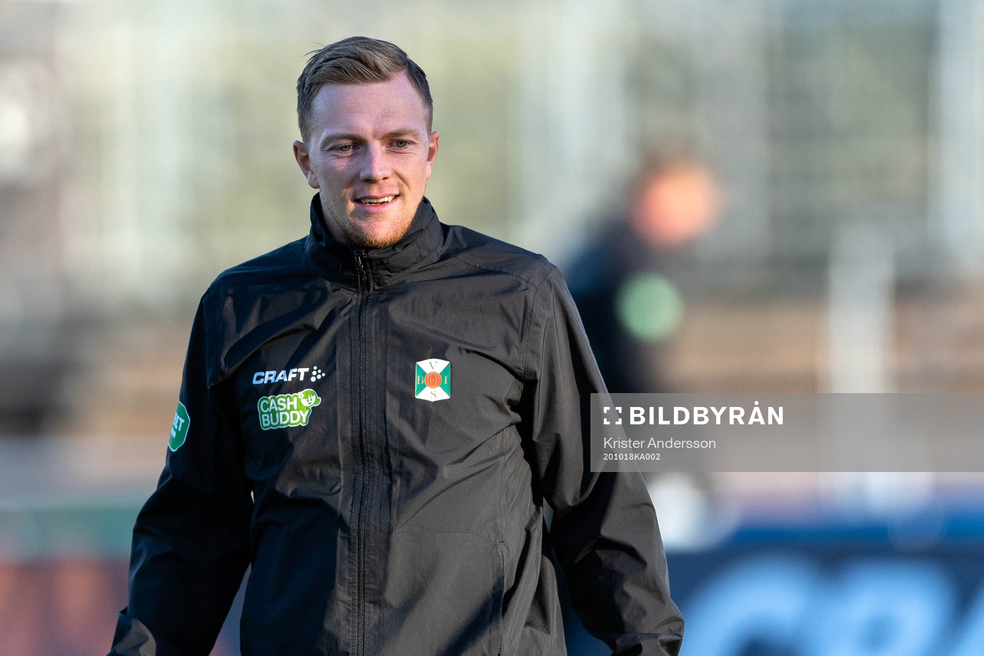 Varbergs Jesper Modig före fotbollsmatchen i Allsvenskan