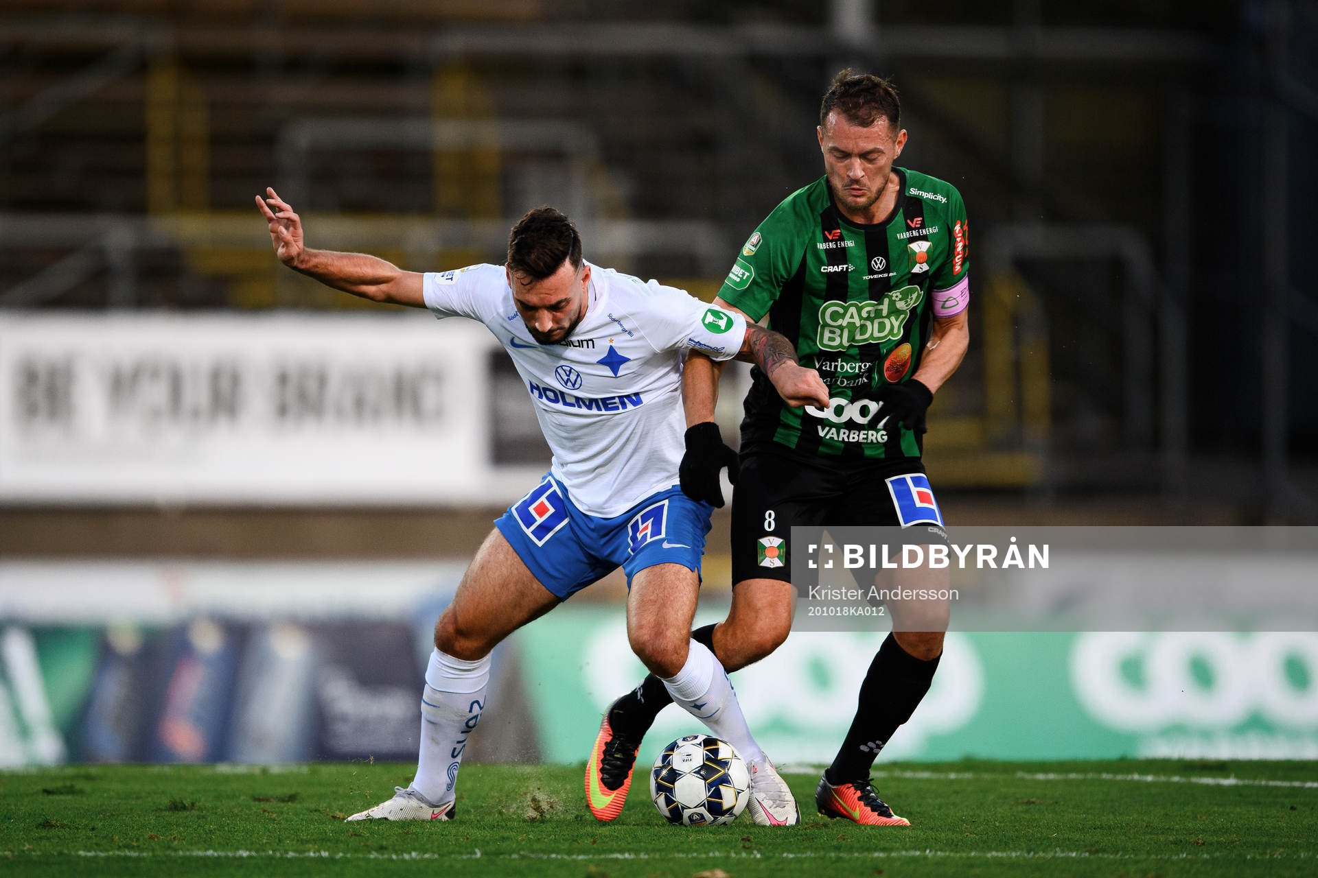 IFK Norrköpings Sead Haksabanovic och Varbergs Albert Ejupi