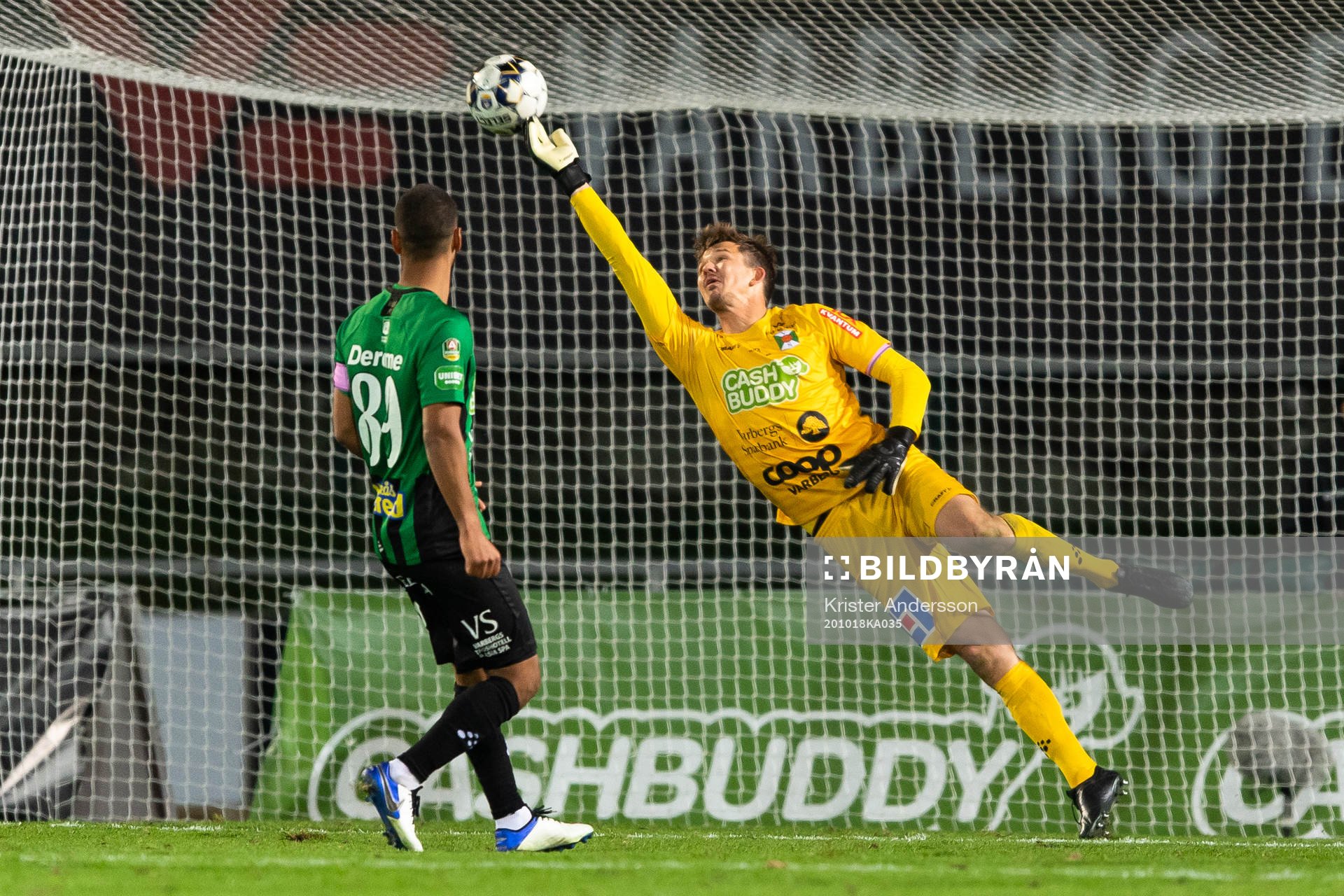 Varbergs målvakt August Strömberg