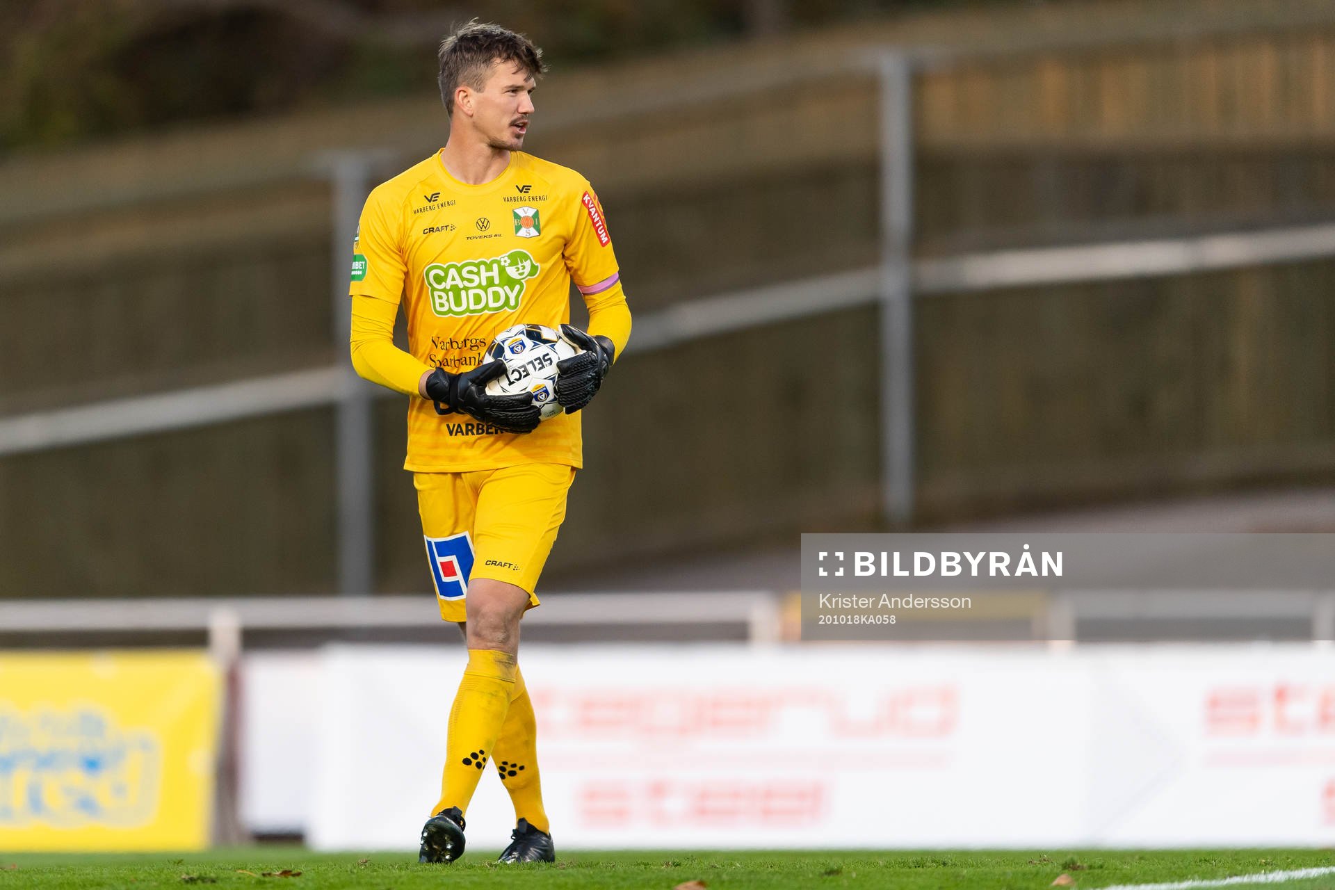 Varbergs målvakt August Strömberg