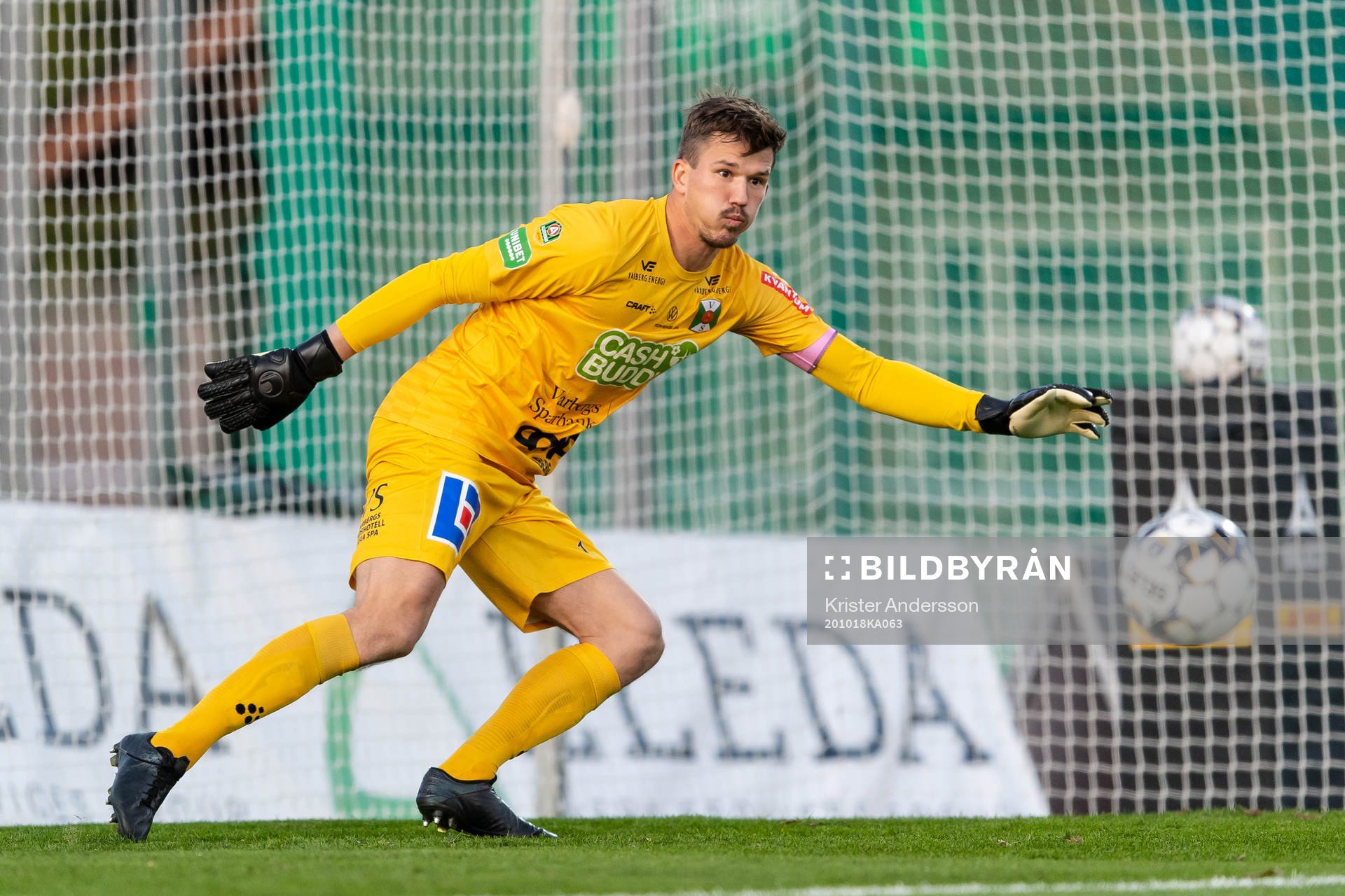 Varbergs målvakt August Strömberg