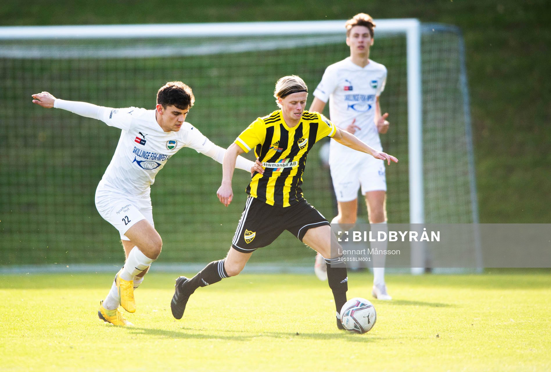 IFK Hässleholms Philip Bengtsson i matchen mellan Österlen och  IFK Hässleholm i Skillinge den 18 oktober 2020. 
