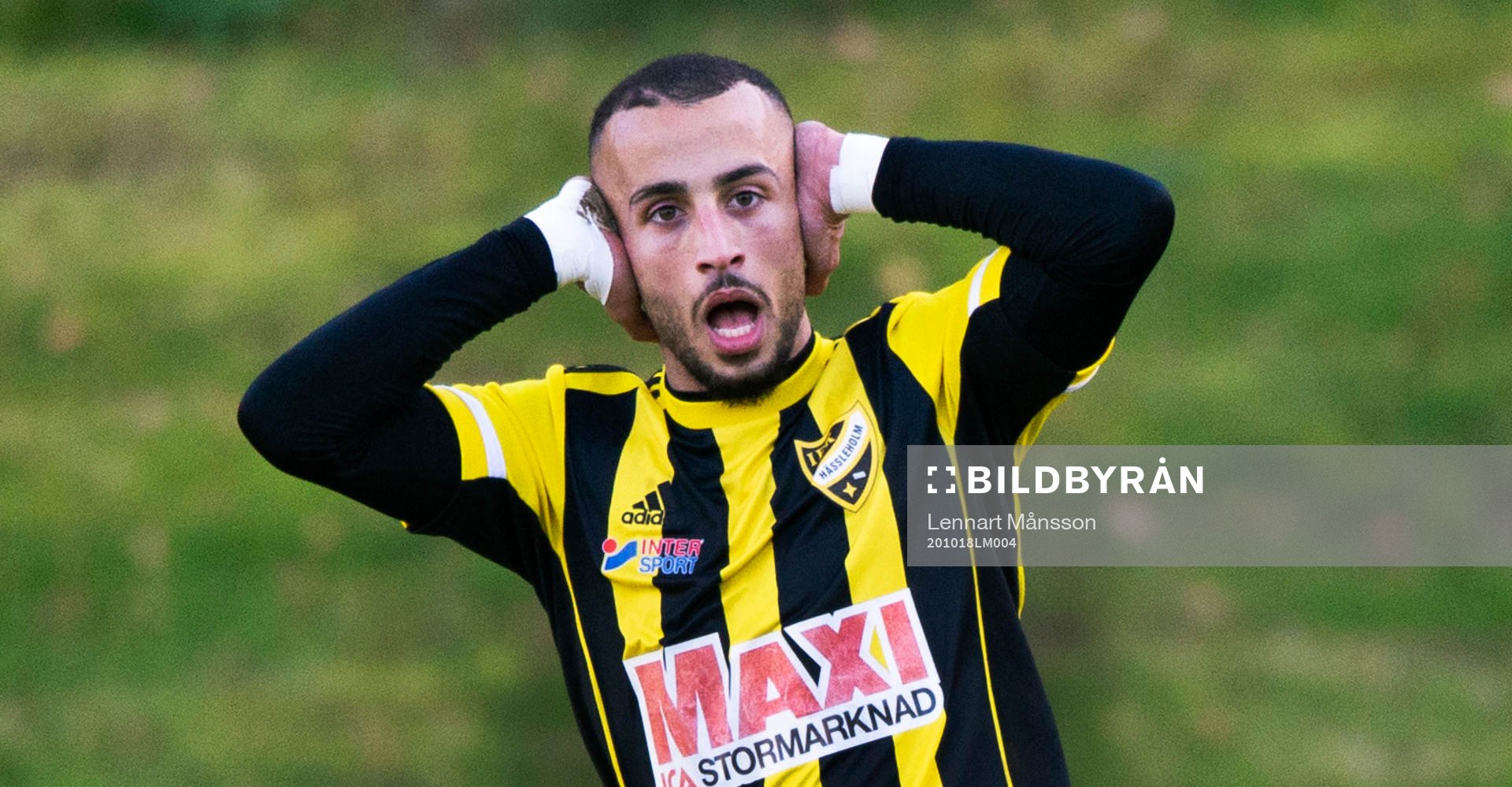 IFK Hässleholms Mohammed Hamdan i matchen mellan Österlen