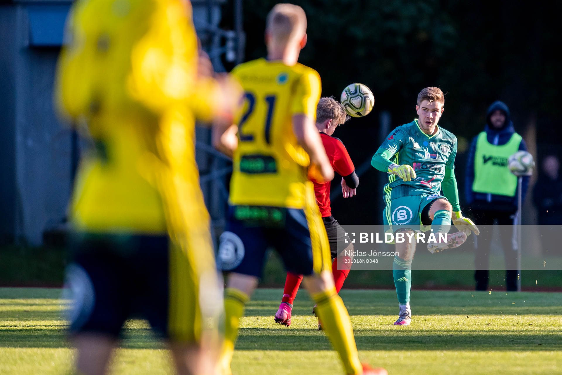 Ängelholms målvakt Robin Streifert