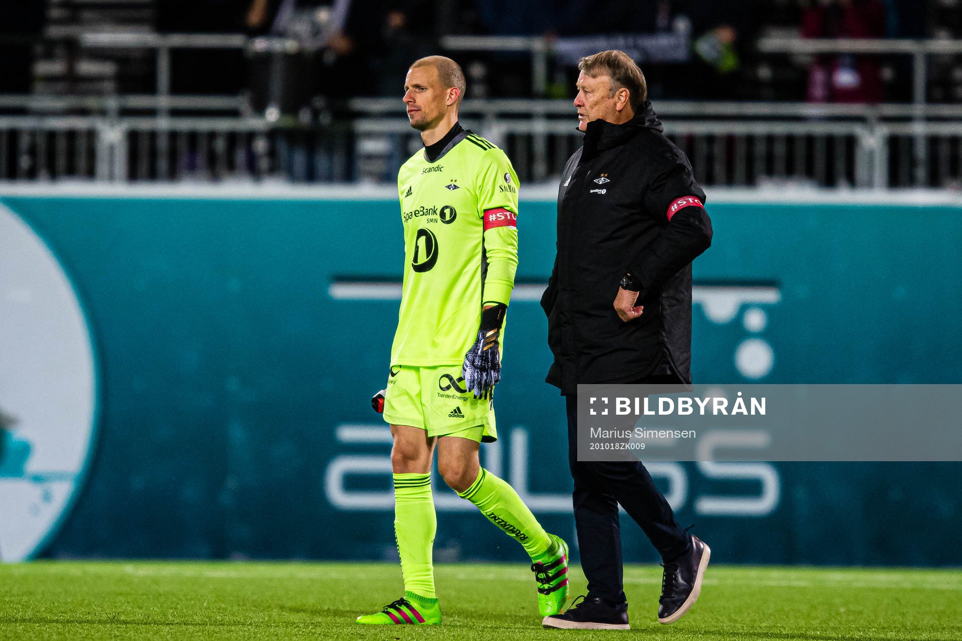 Andre Hansen of Rosenborg and Åge Hareide, head coach of