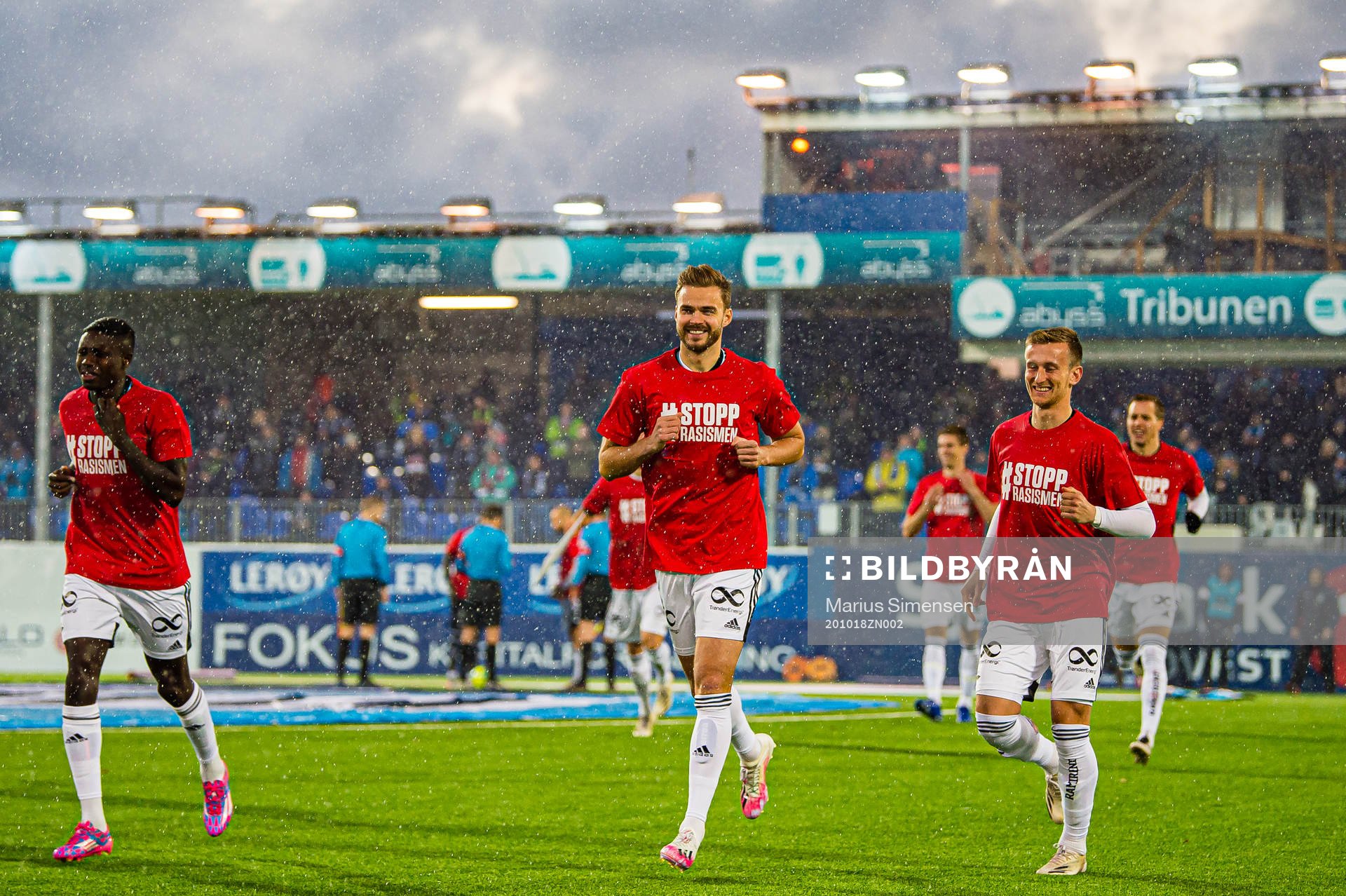 Pa Momodou Konate, Holmar Örn Eyjolfsson and Erlend Dahl