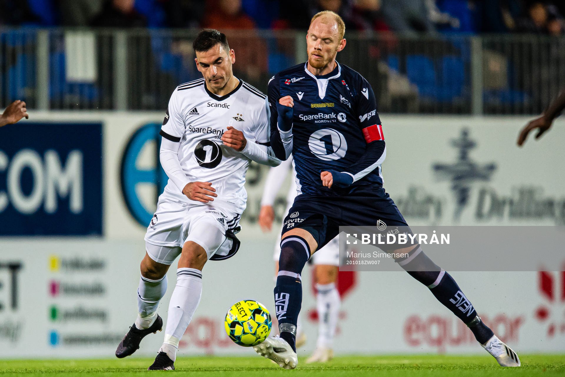 Dino Islamovic of Rosenborg and Pål Erik Stensøe Ulvestad