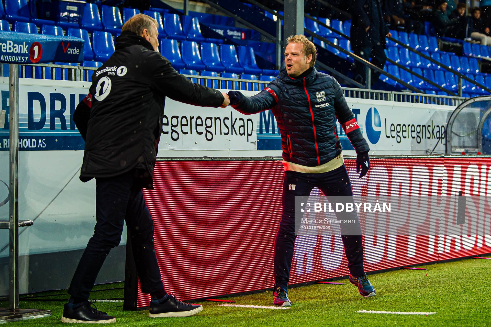 Åge Hareide, head coach of Rosenborg, and Christian