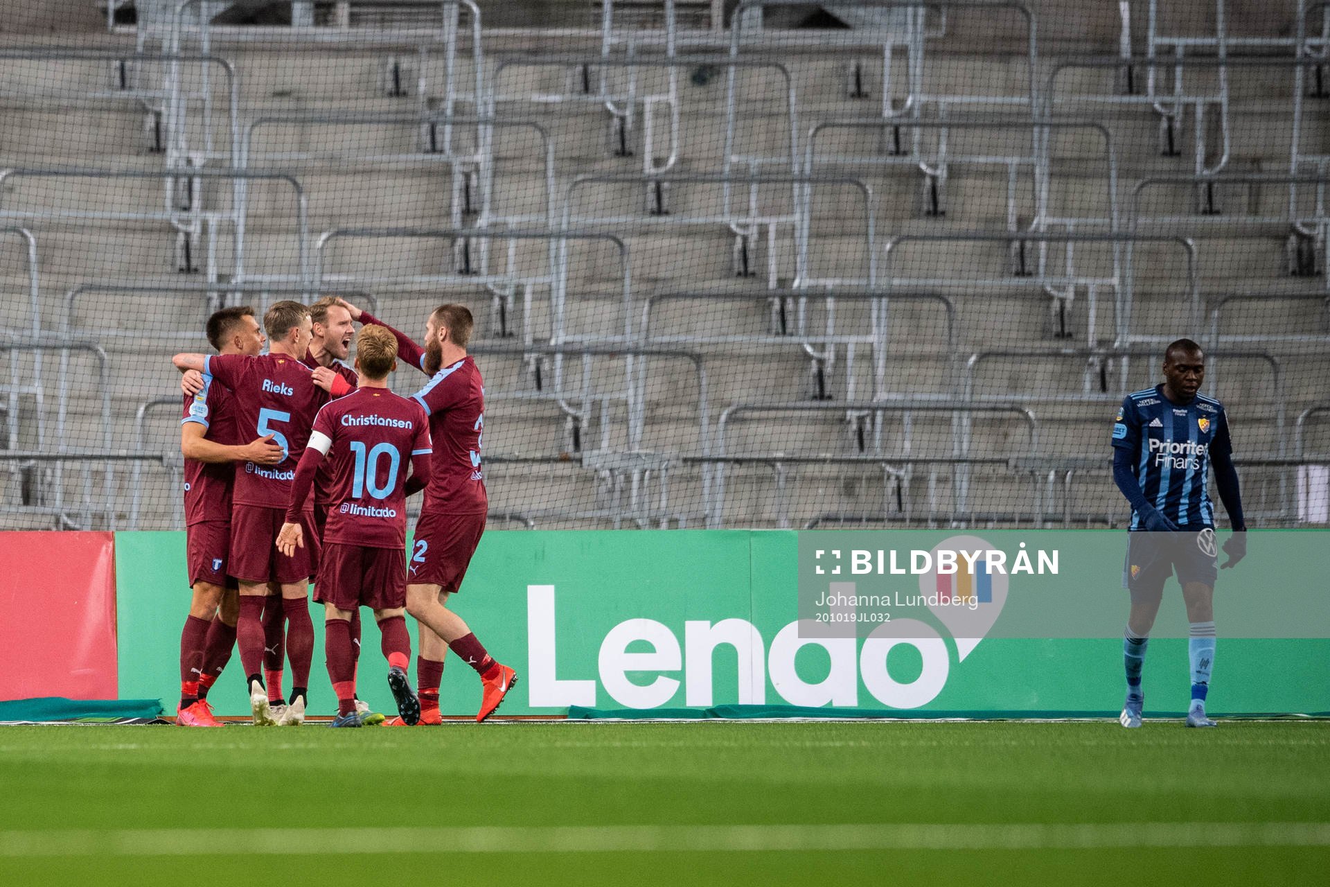 Malmö FFs spelare jublar