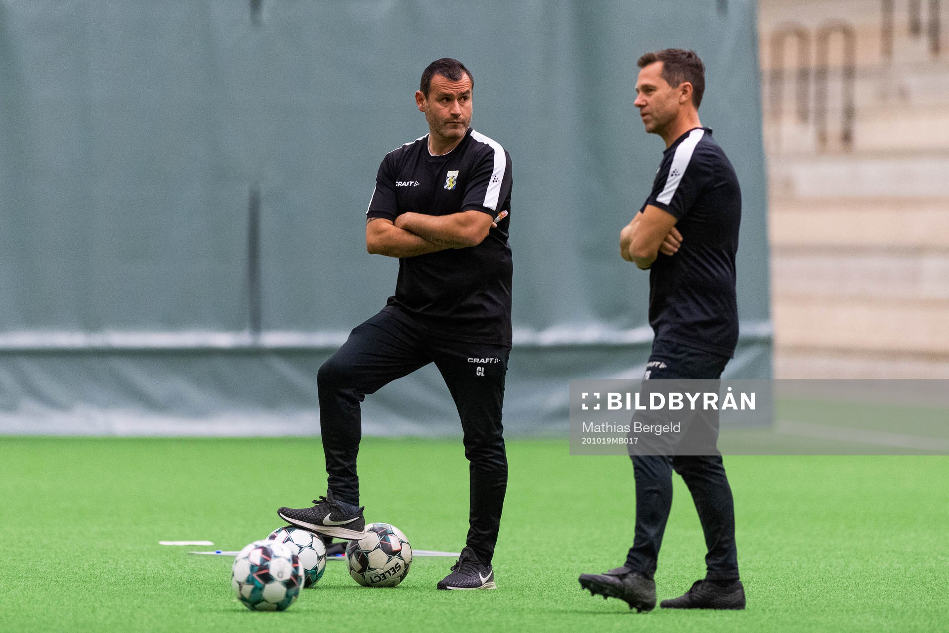 Tränare Cristian Loayza och Peter Svanström