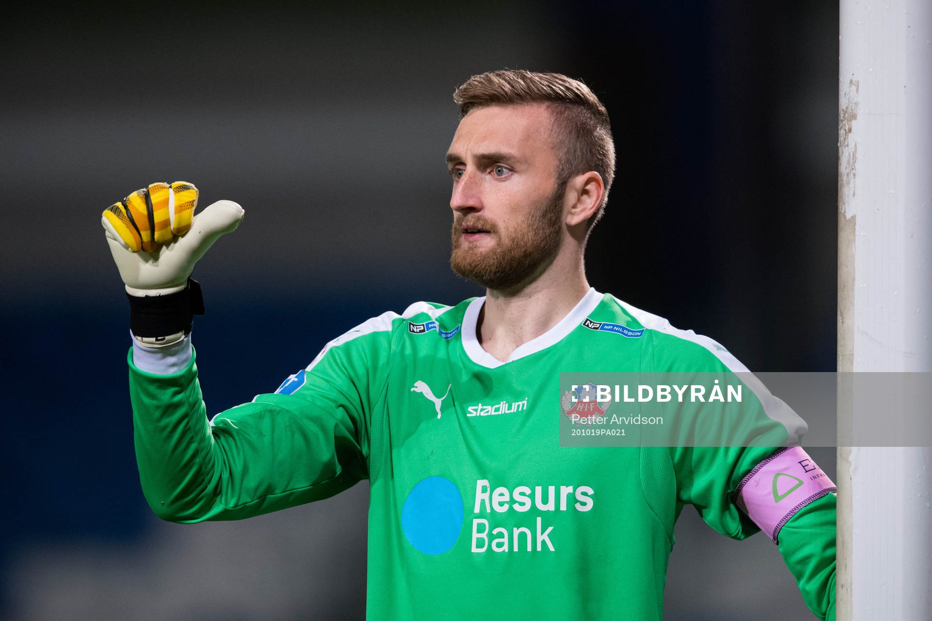 Helsingborgs målvakt Alexander Nilsson