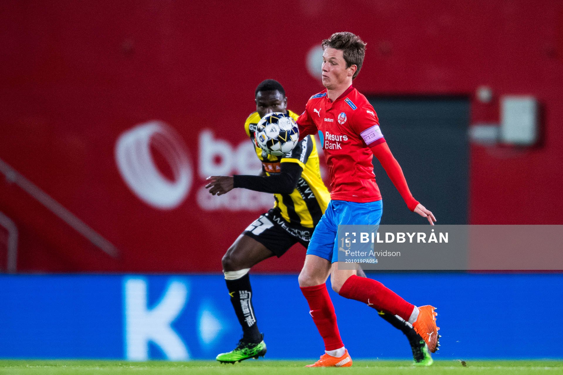 Helsingborgs Max Svensson och Häckens Godswill Ekpolo