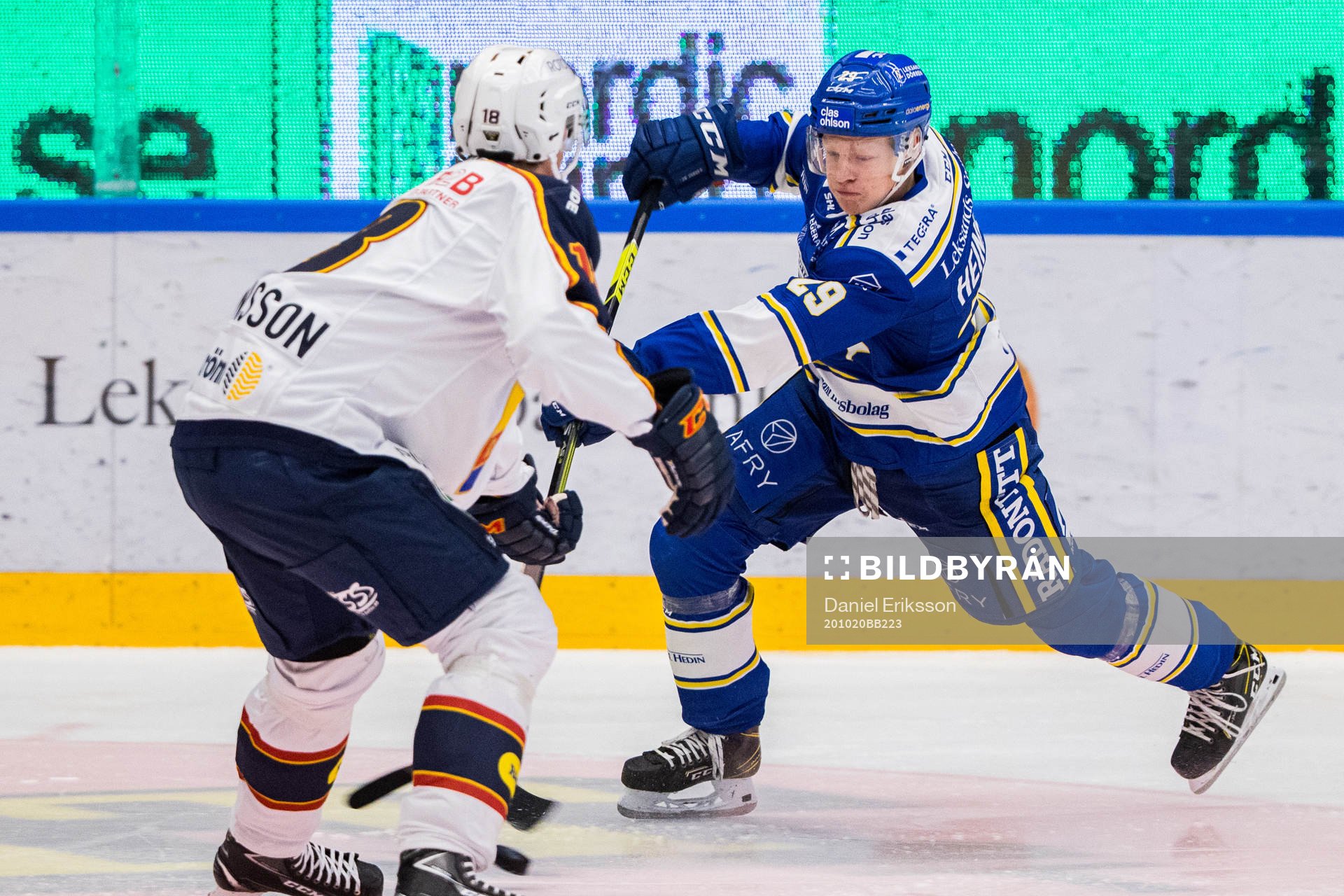 Leksands Emil Heineman och Djurgårdens Simon Johansson