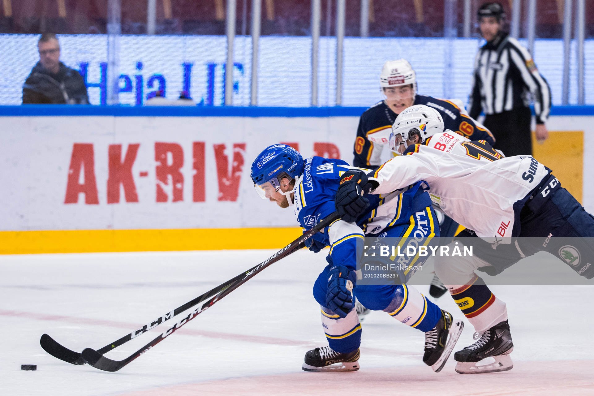 Leksands Oskar Lang och Djurgårdens Dominik Bokk
