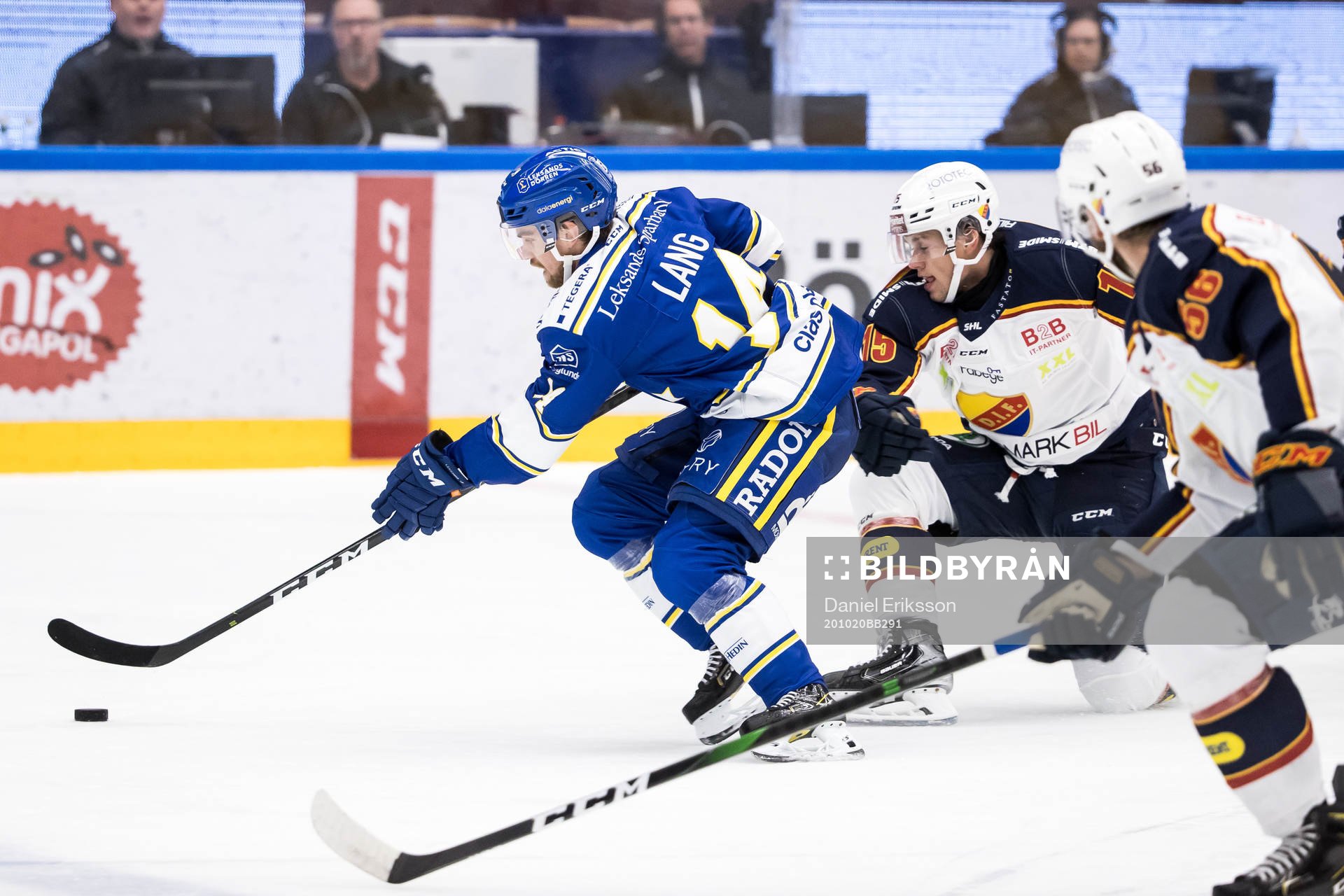 Leksands Oskar Lang och Djurgårdens Dominik Bokk