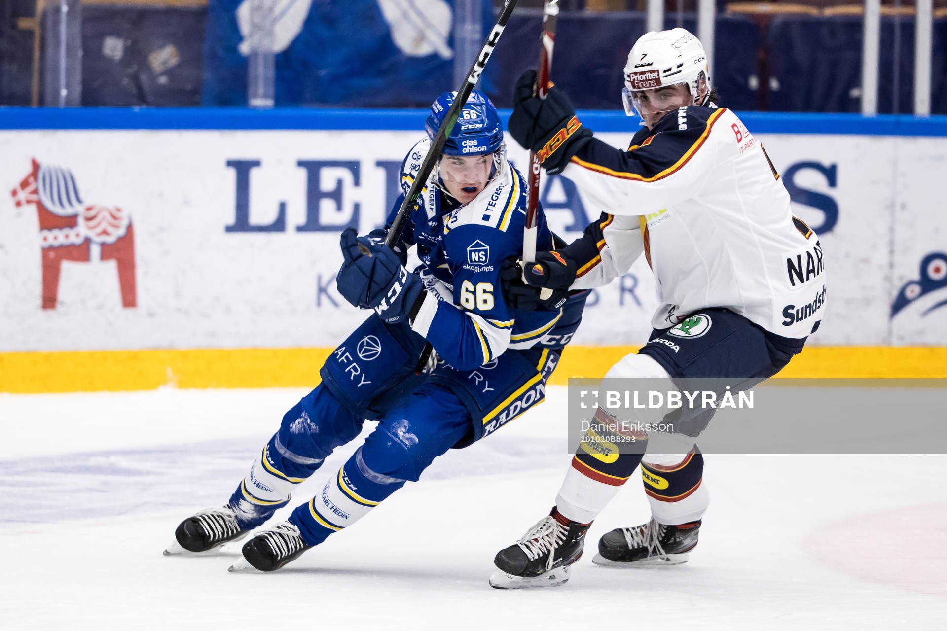 Leksands Nils Åman och Djurgårdens Bobby Nardella