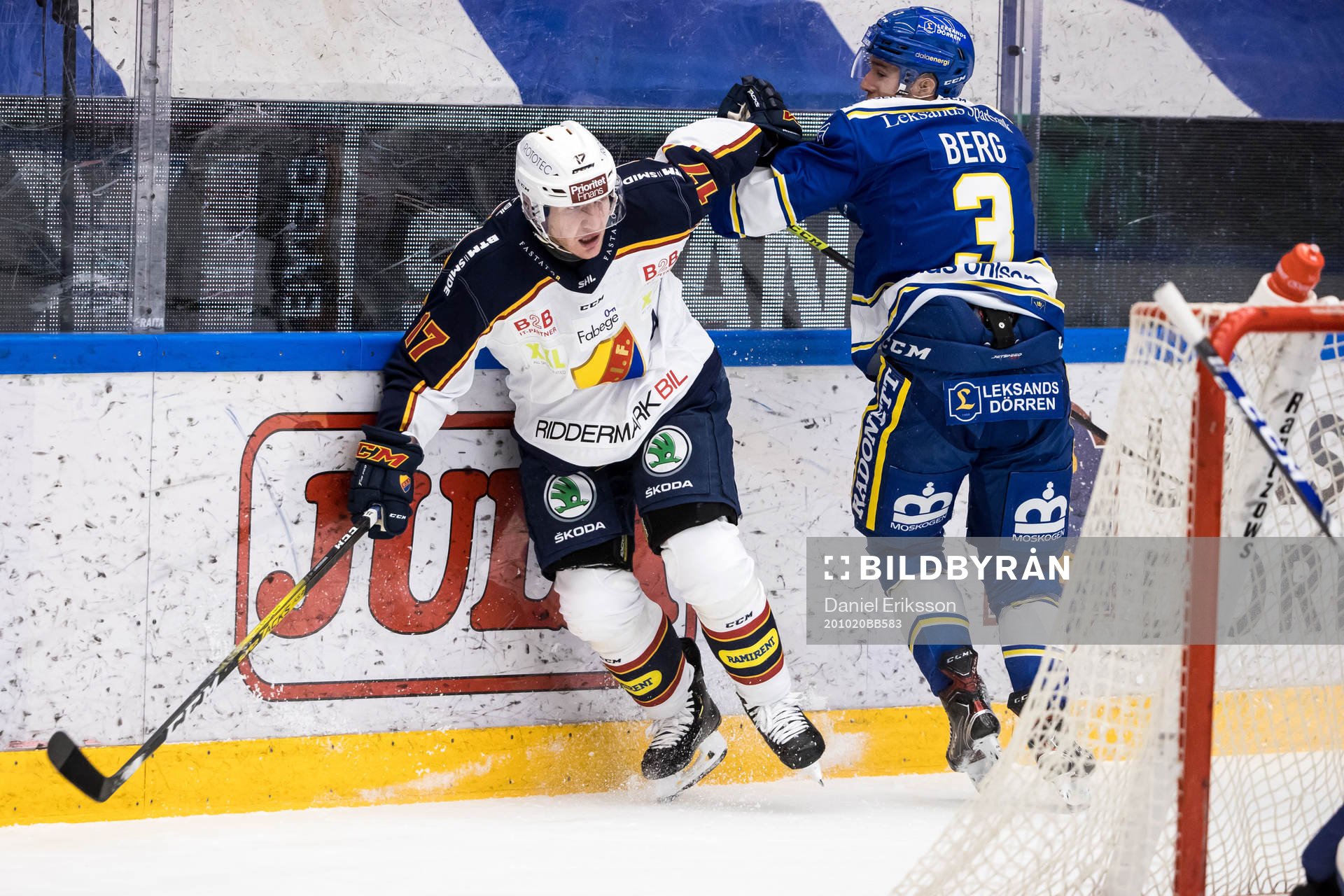 Djurgårdens Henrik Eriksson och Leksands August Berg