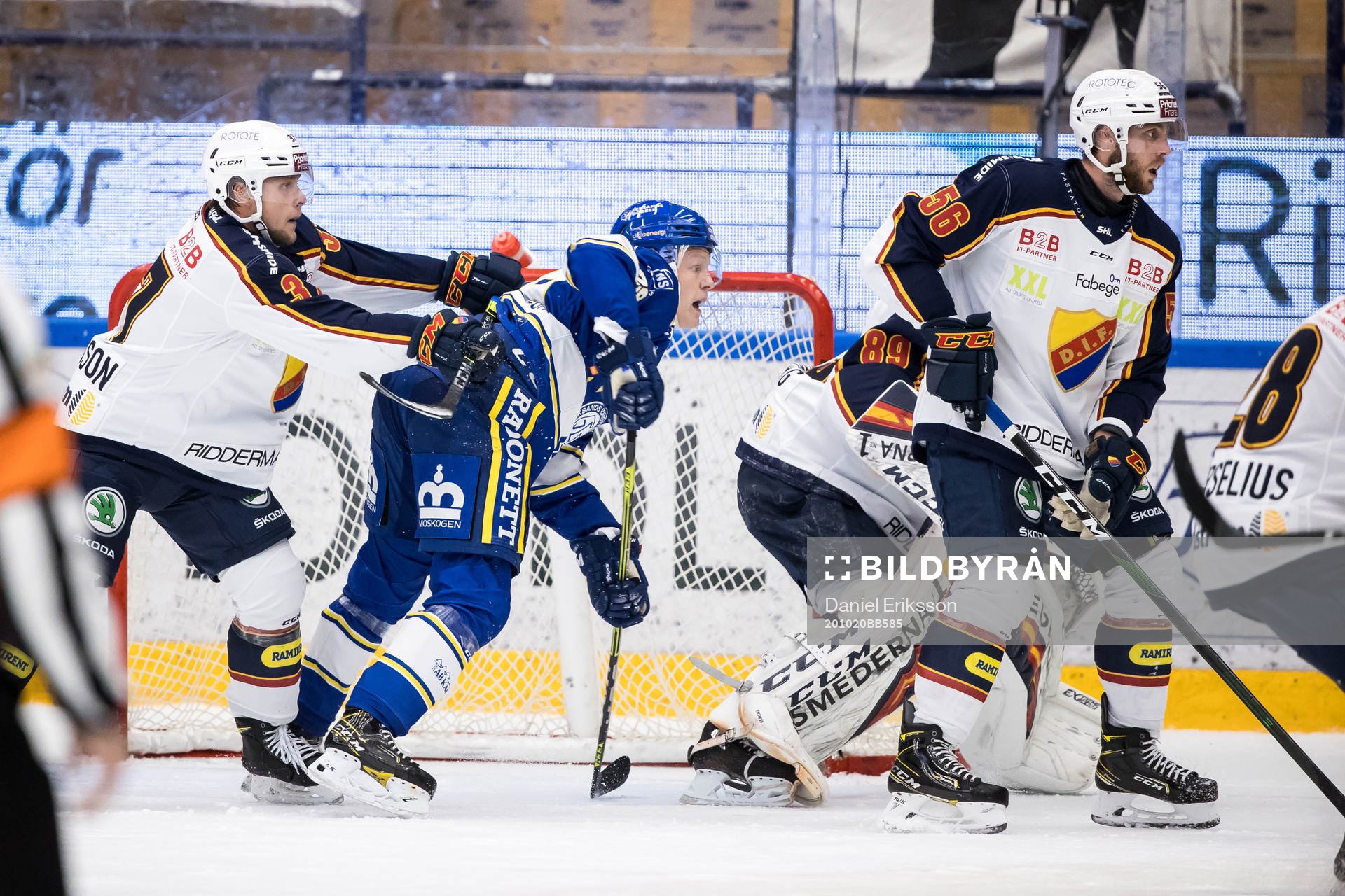 Djurgårdens Tobias Björnfot och Leksands Emil Heineman