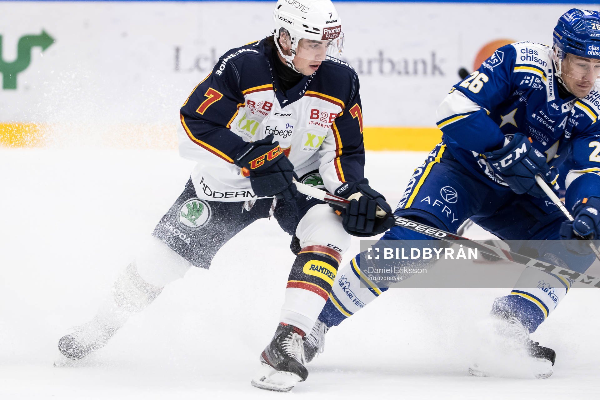 Djurgårdens Bobby Nardella och Leksands Patrik Norén