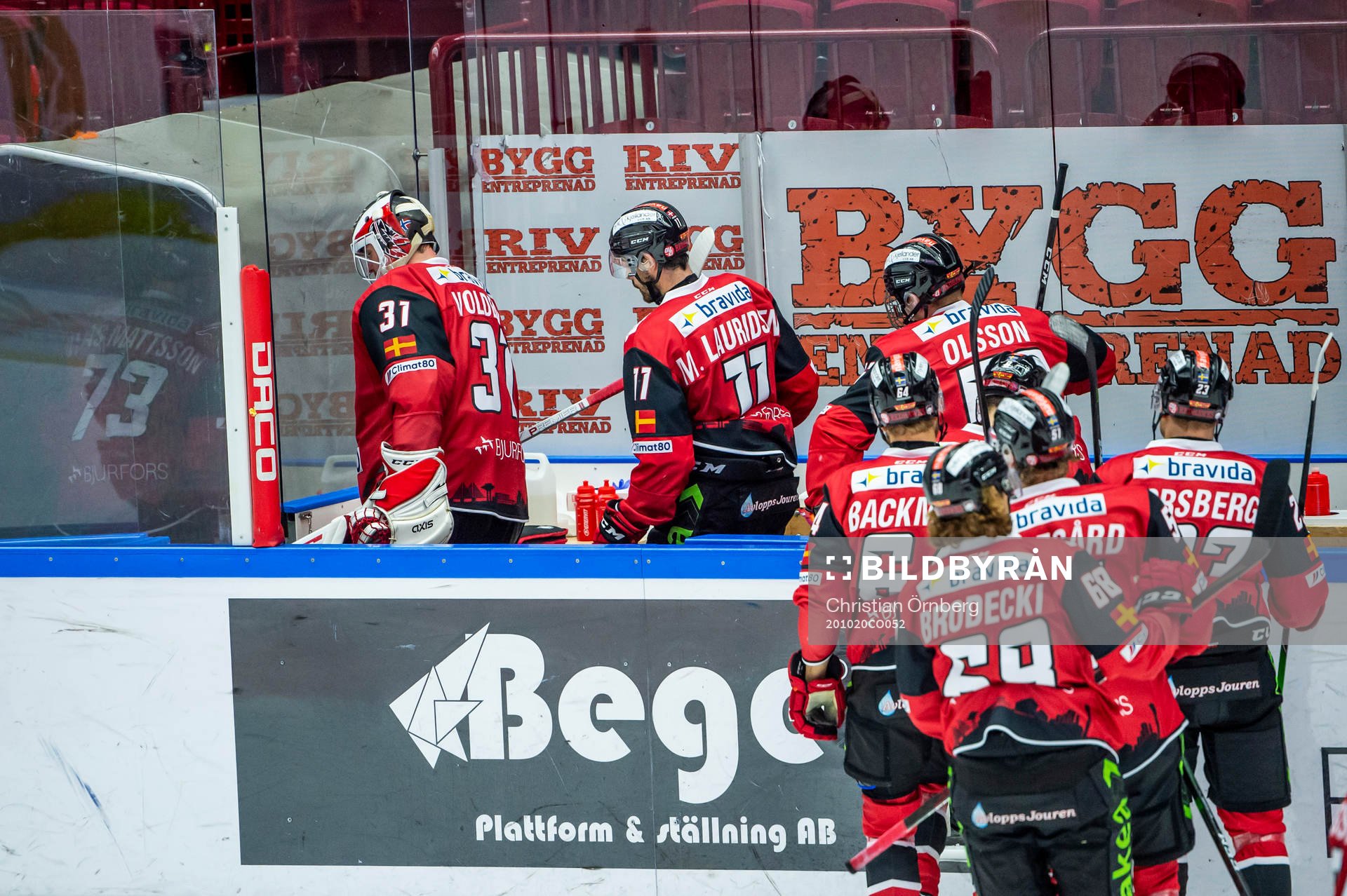 Malmö Redhawks spelare deppar