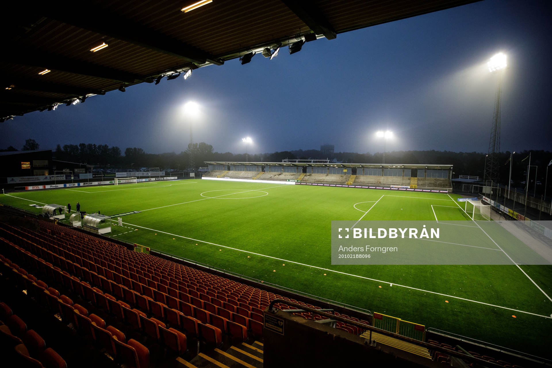 Iver Arena innan fotbollsmatchen i Superettan  mellan