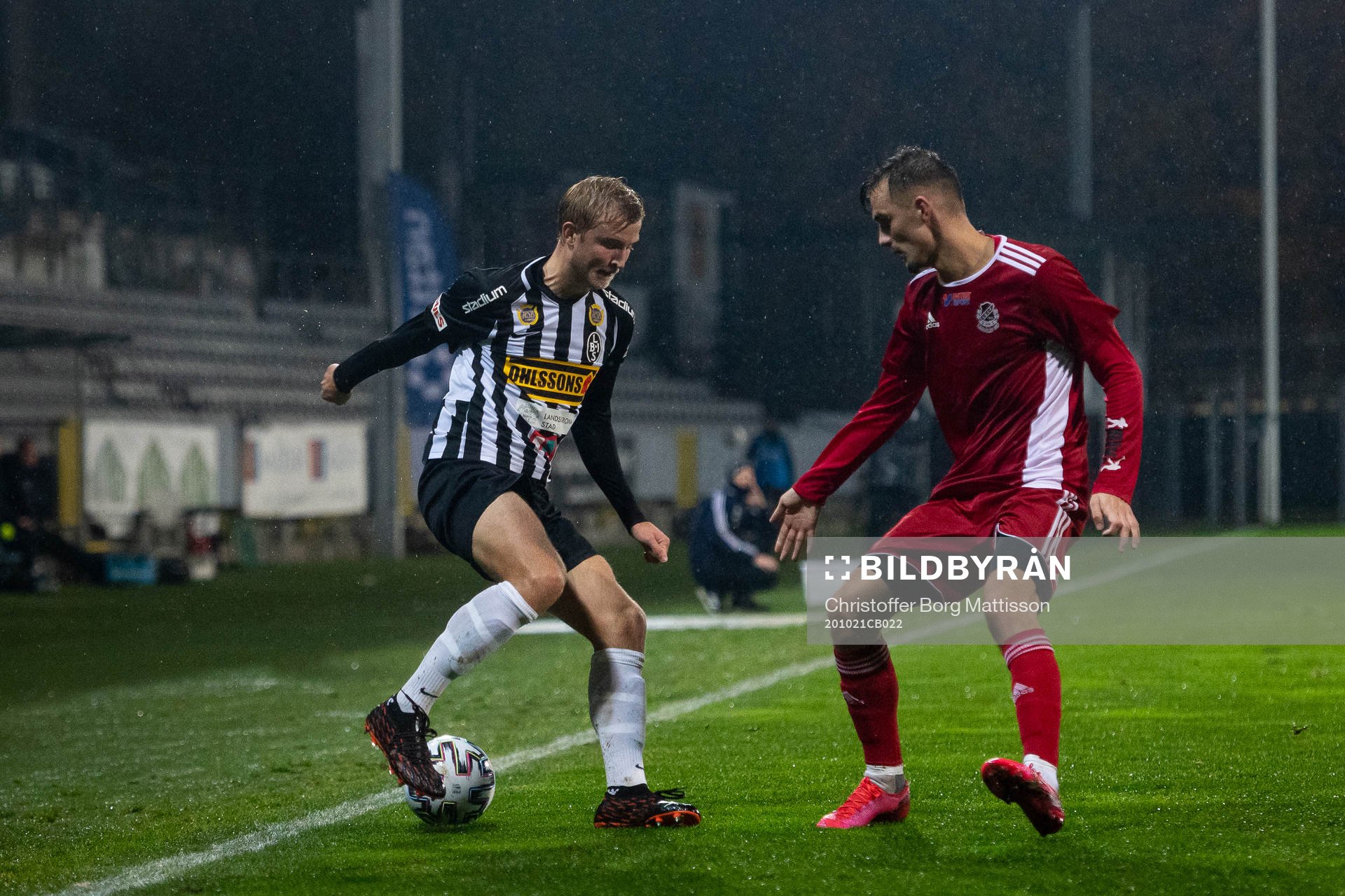 Landskronas Johan Rapp mot Lindomes Ajdin Zeljkovic