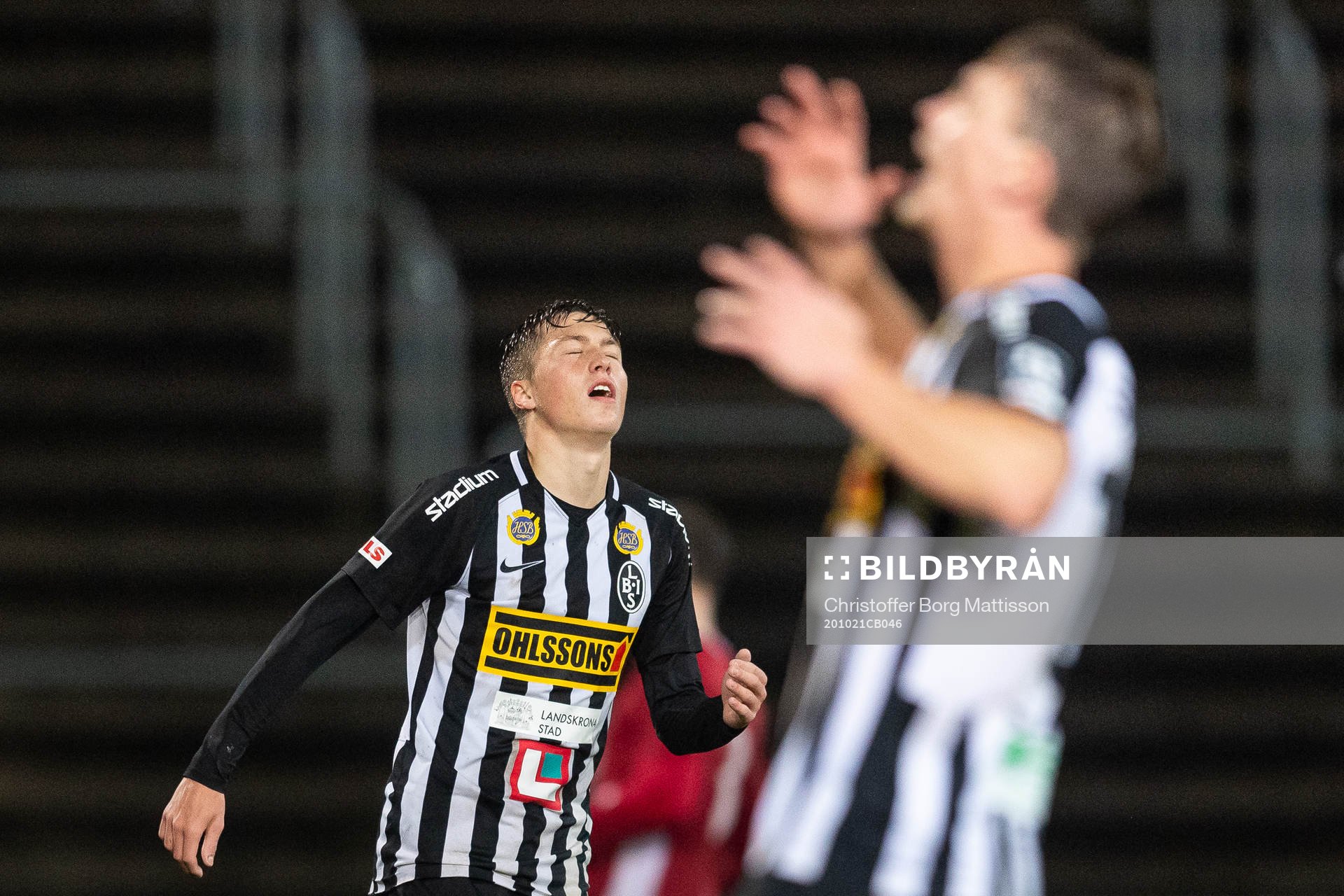 Landskronas Kevin Jensen deppar