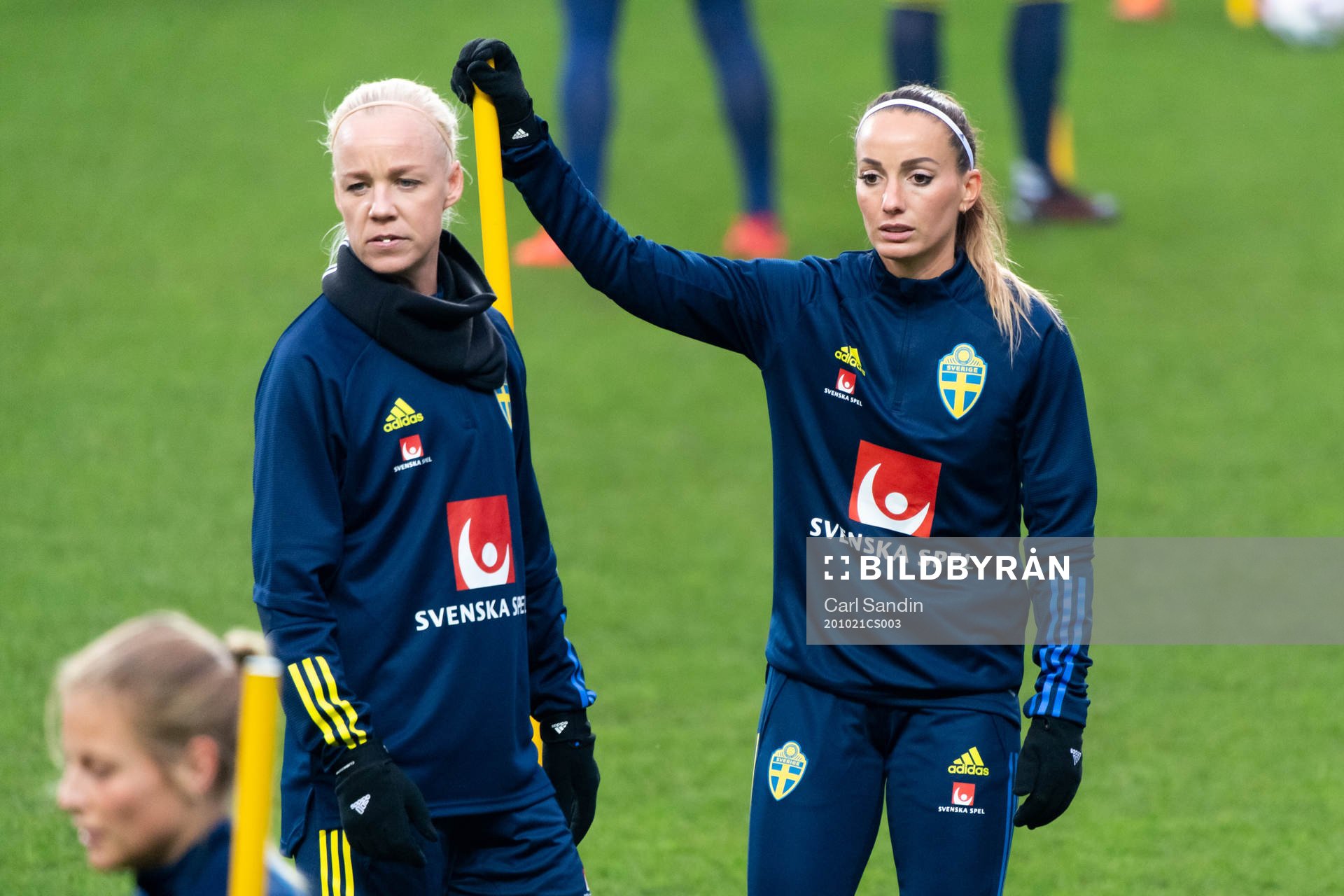 Caroline Seger and Kosovare Asllani