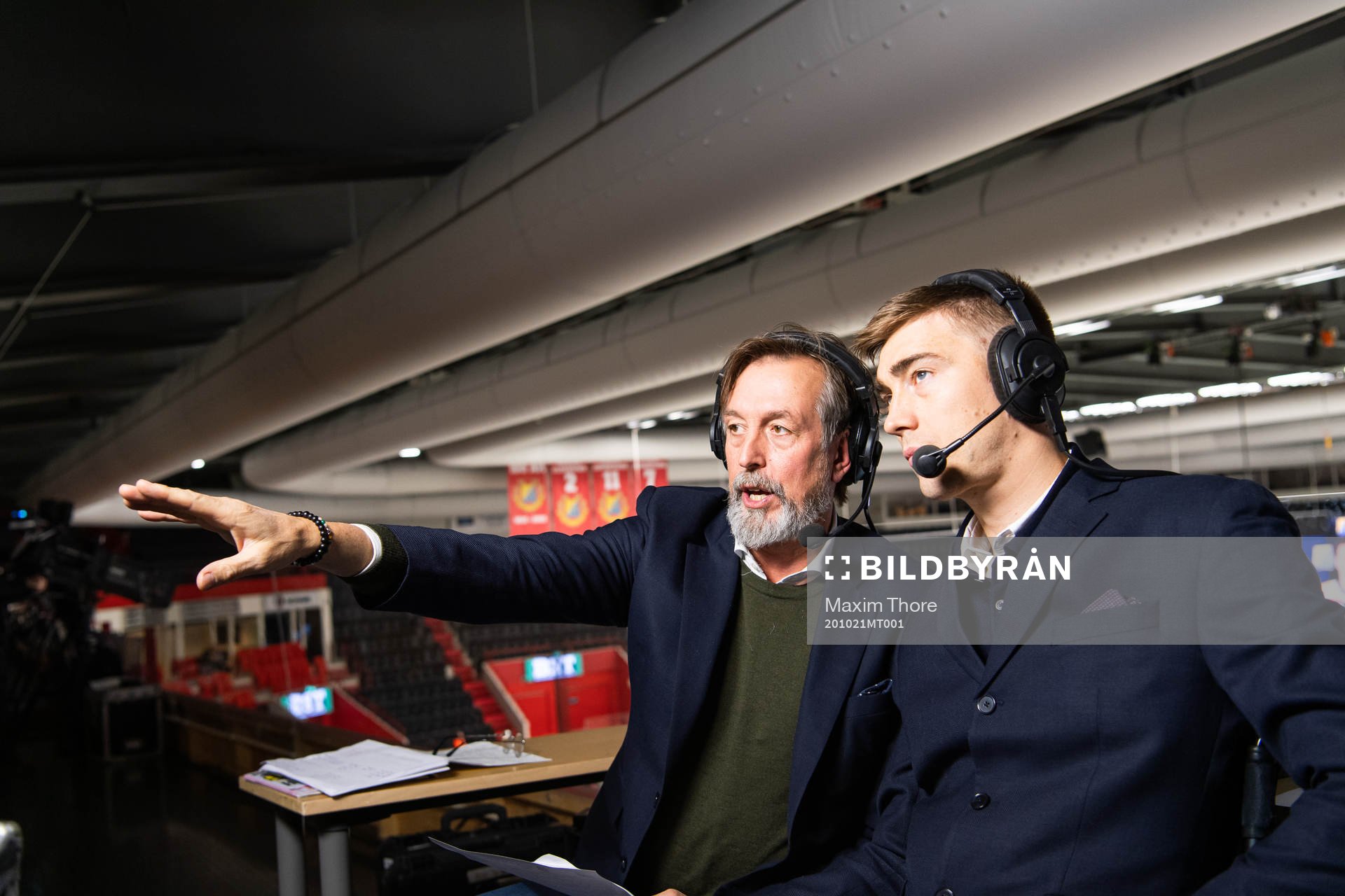 s kommentatorer Åke Unger och Tobias Forsberg