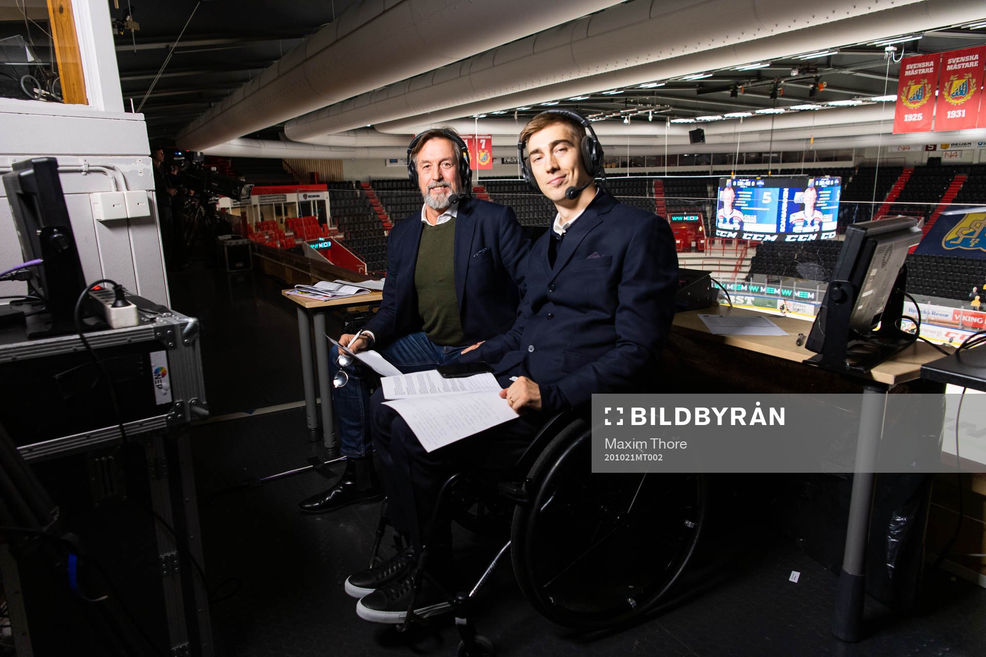 s kommentatorer Åke Unger och Tobias Forsberg