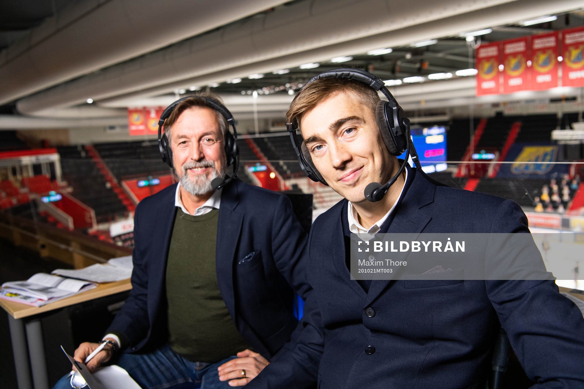 s kommentatorer Åke Unger och Tobias Forsberg