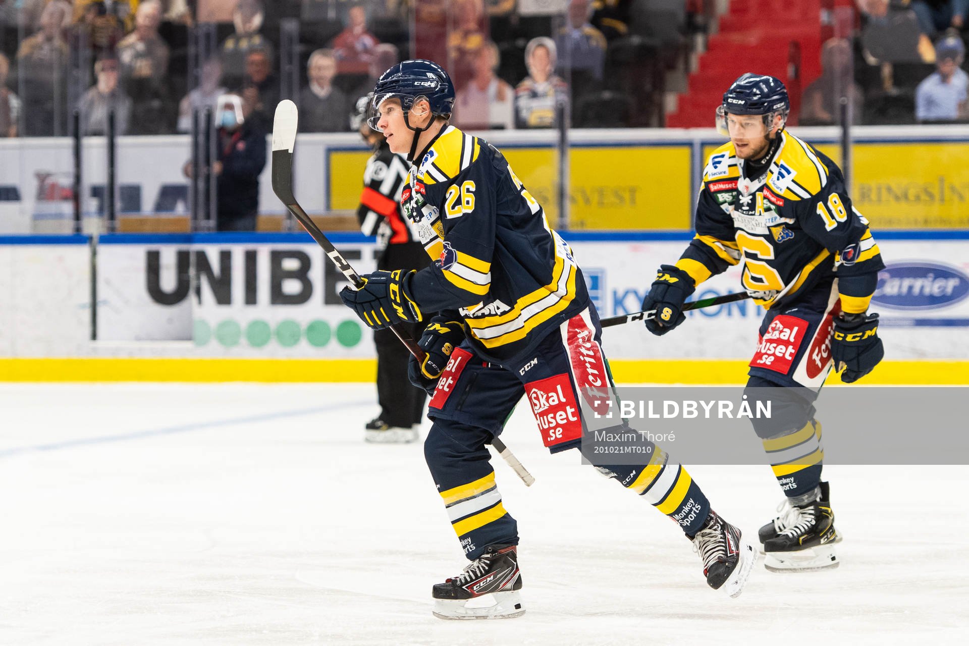 Södertäljes Anton Heikkinen jublar