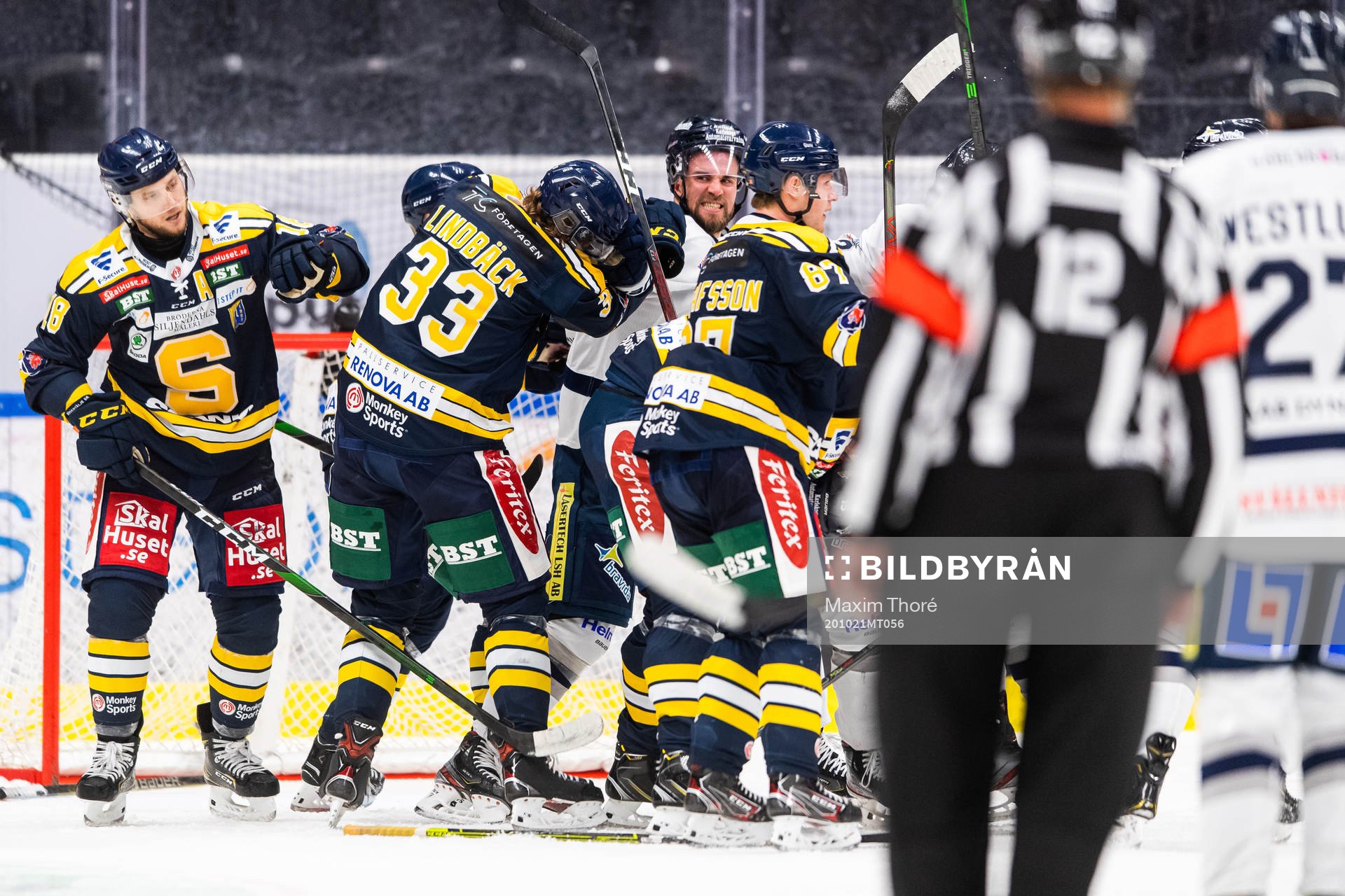 Södertäljes Andreas Hjelm, Måns Lindbäck och Hugo