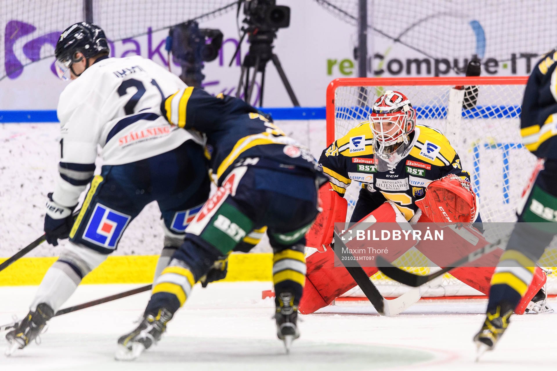 Södertäljes målvakt Filip Gustavsson