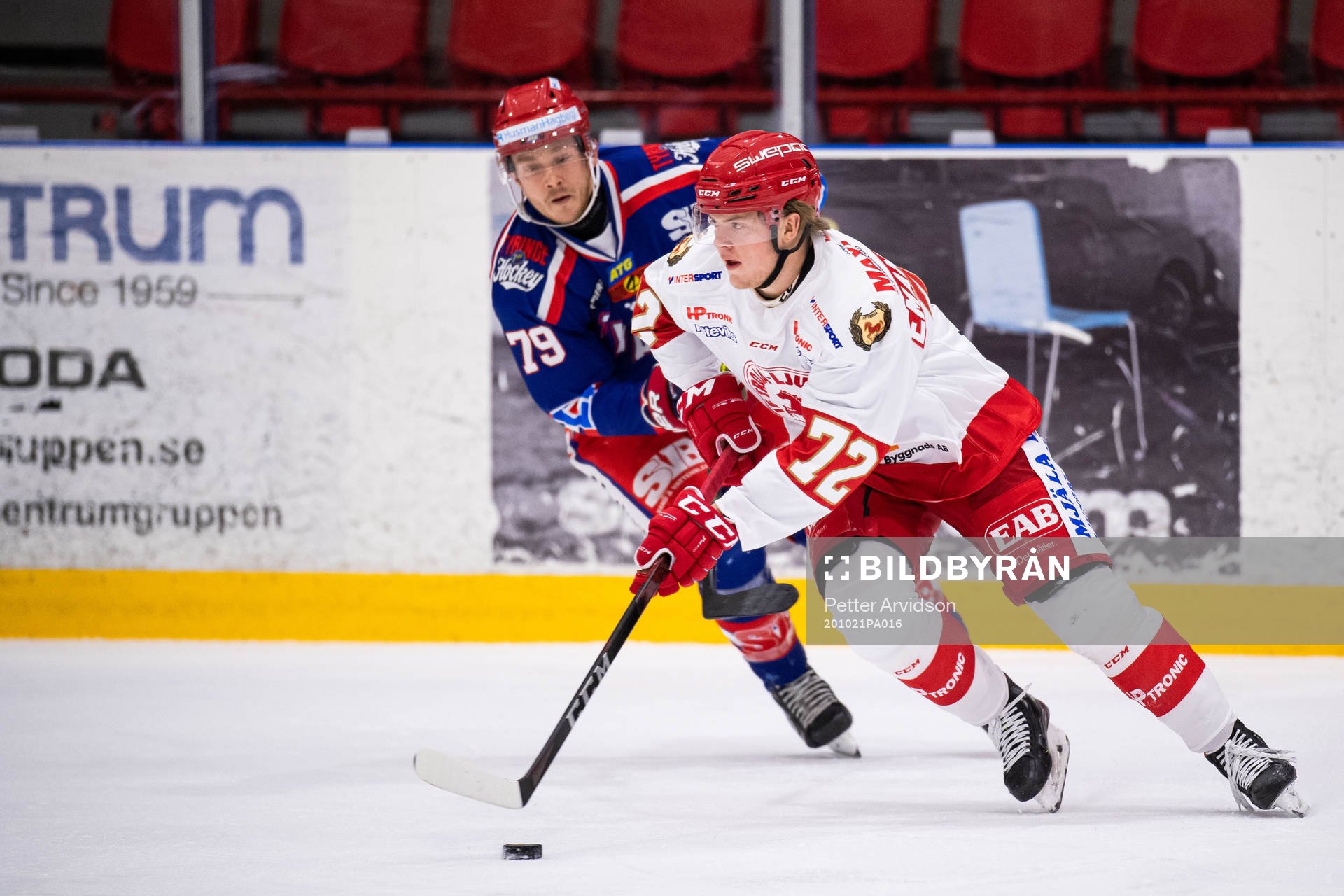 Trojas Jesper Emanuelsson och Tyringes Kevin Loppatto