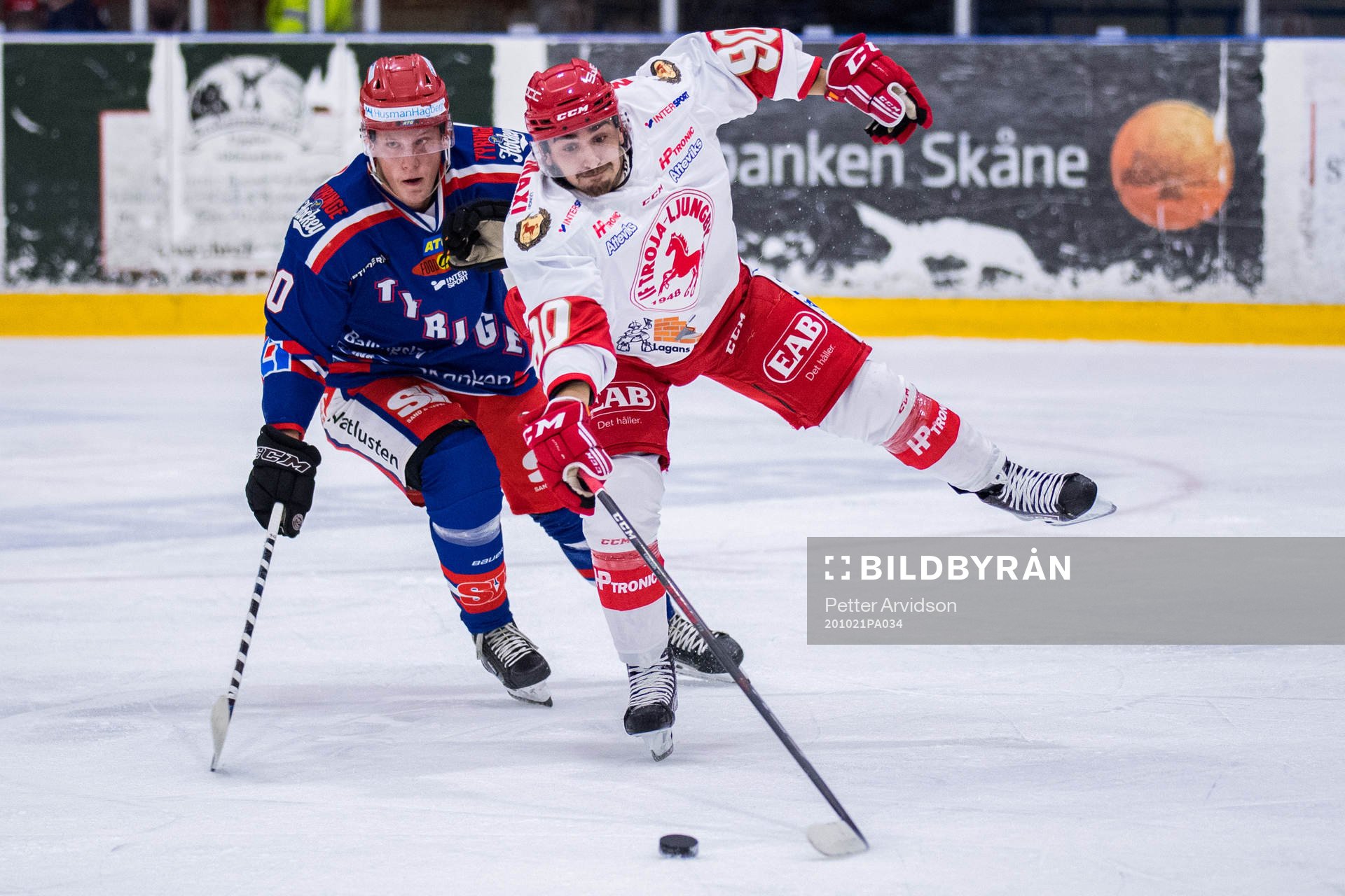 Tyringes Casper Andersson och Trojas Kevin Karlsson