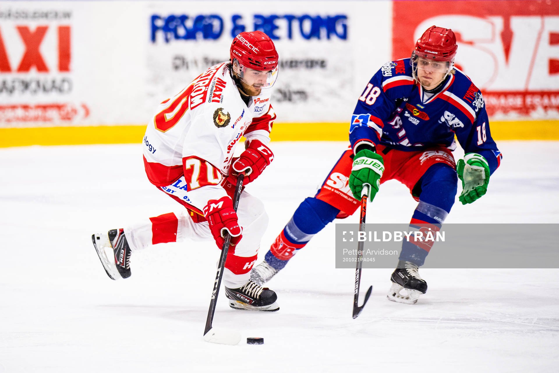 Trojas Alexander Bjurström och Tyringes Hampus Karlsson