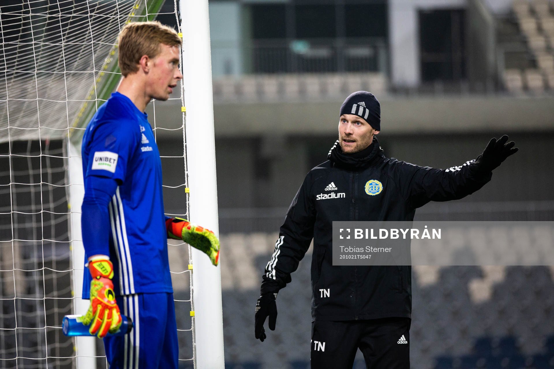Sundsvalls målvaktstränare Tommy Naurin och målvakt