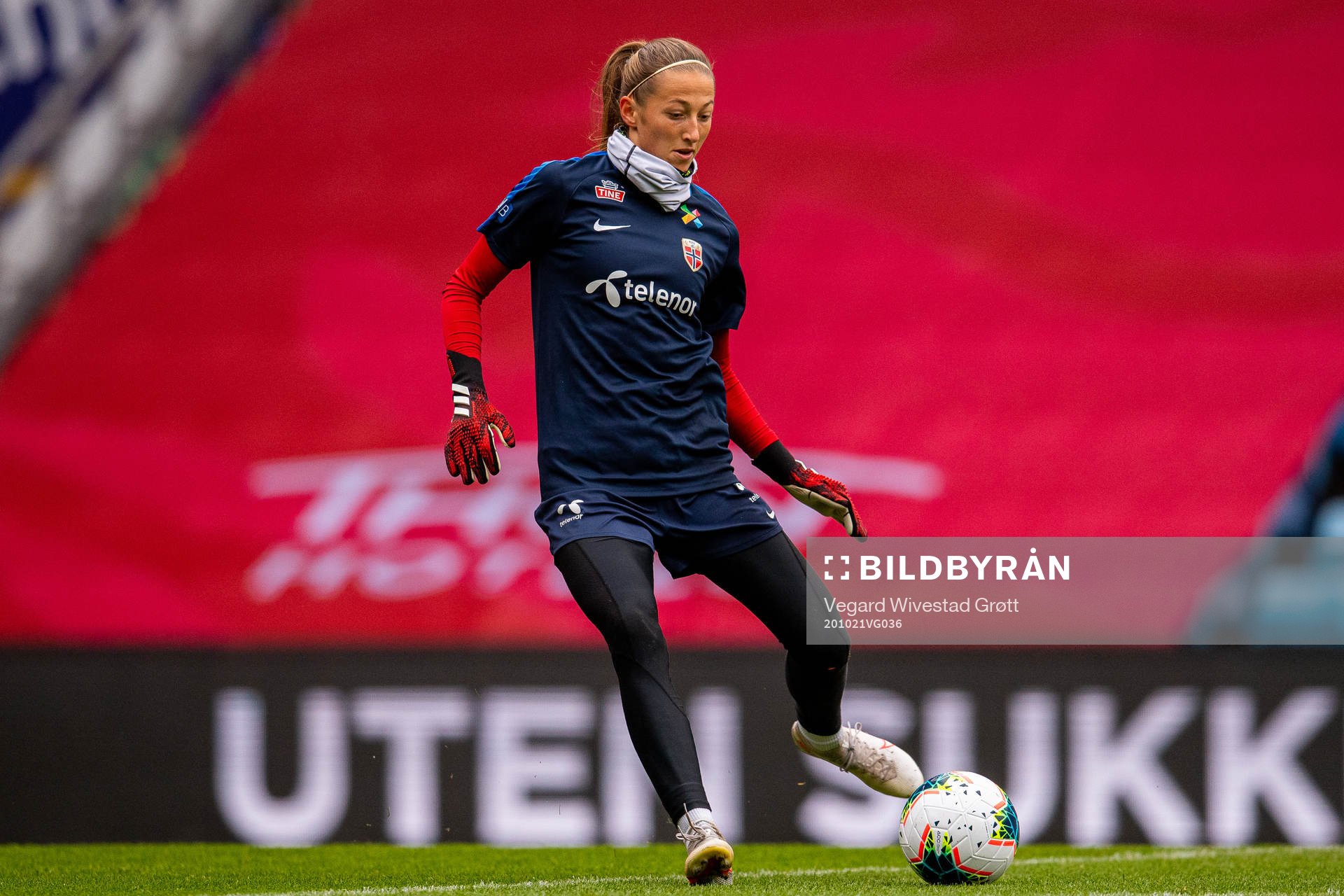 Goalkeeper Cecilie Fiskerstrand of the Norwegian women’s