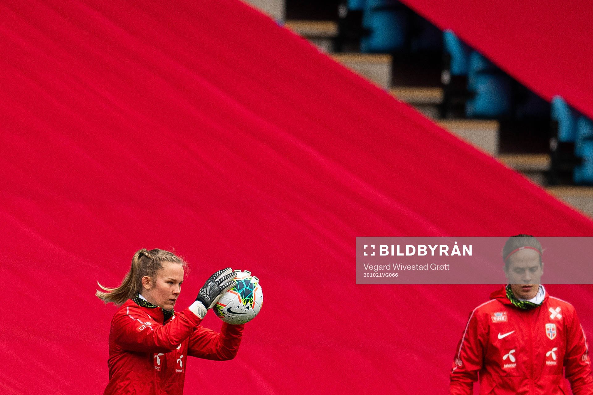 Goalkeeper Oda Marie Bogstad of the Norwegian women’s
