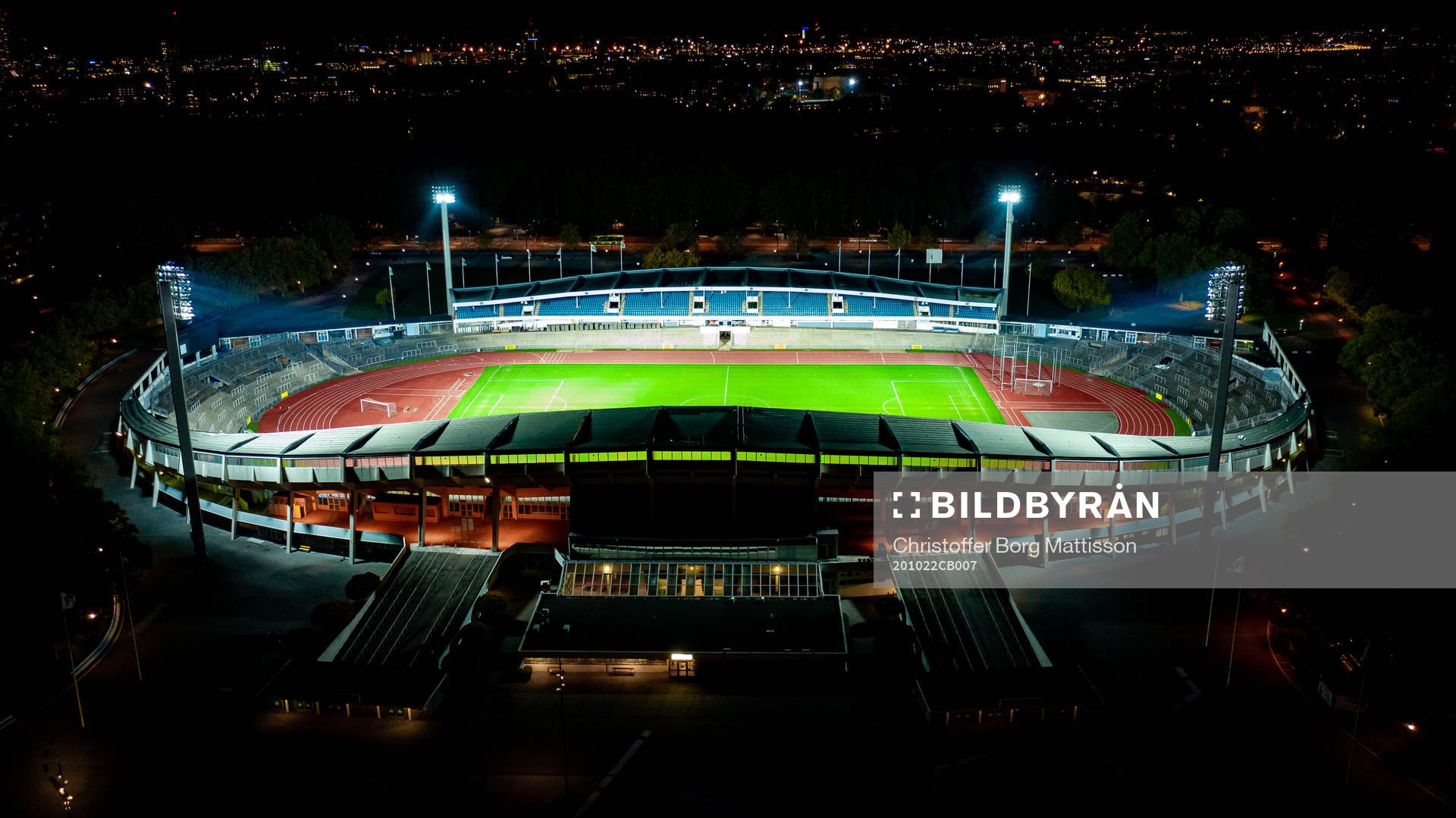 Exteriör vy över Malmö Stadion