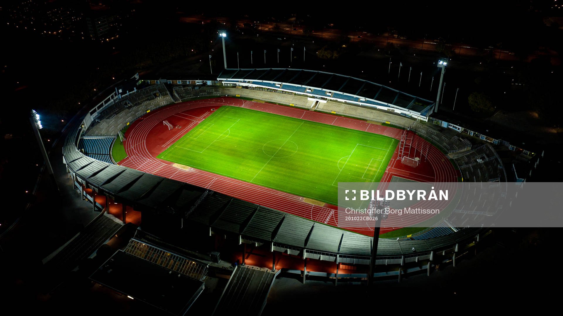 Exteriör vy över Malmö Stadion