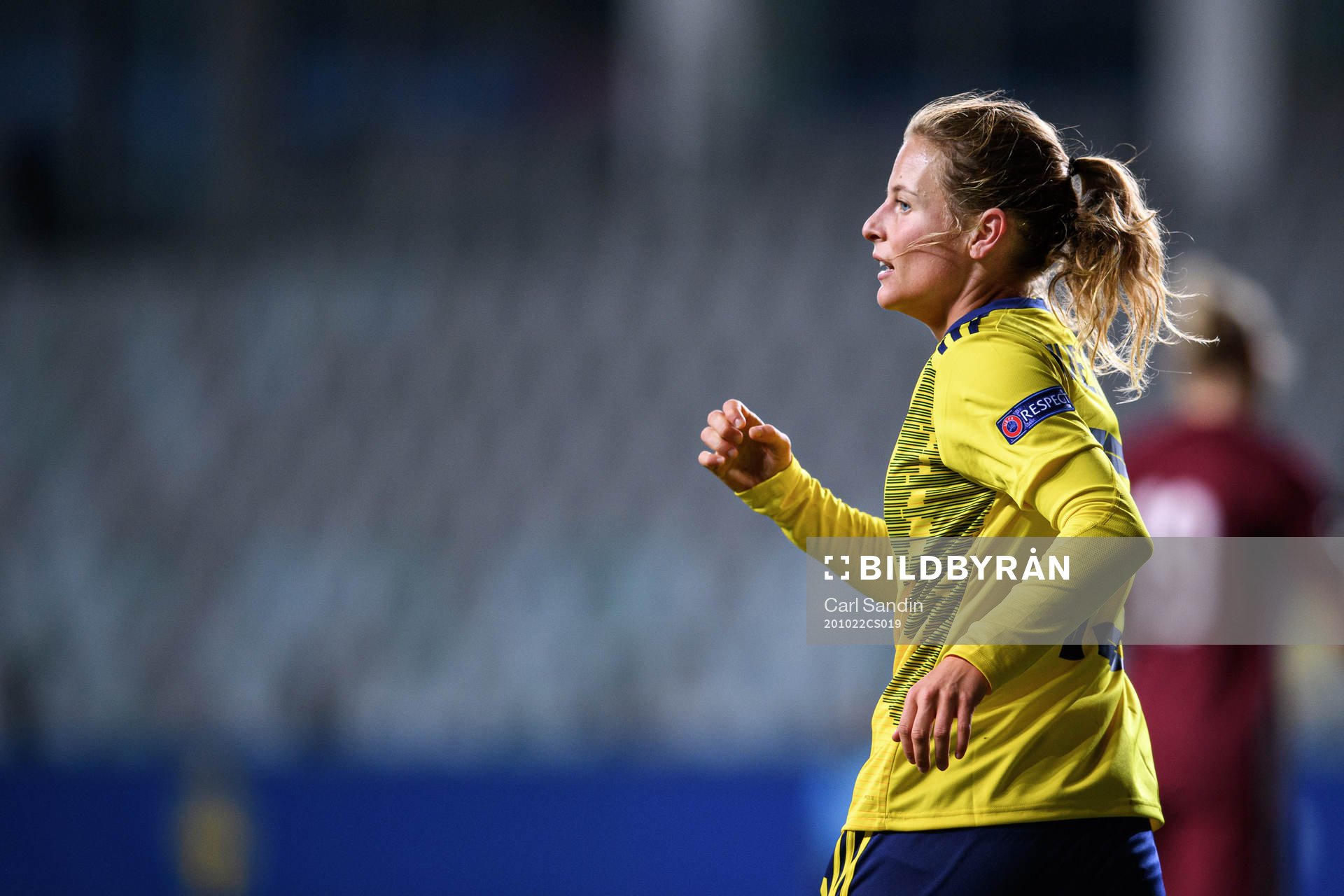 Anna Anvegård of Sweden celebrates the 2-0 goal