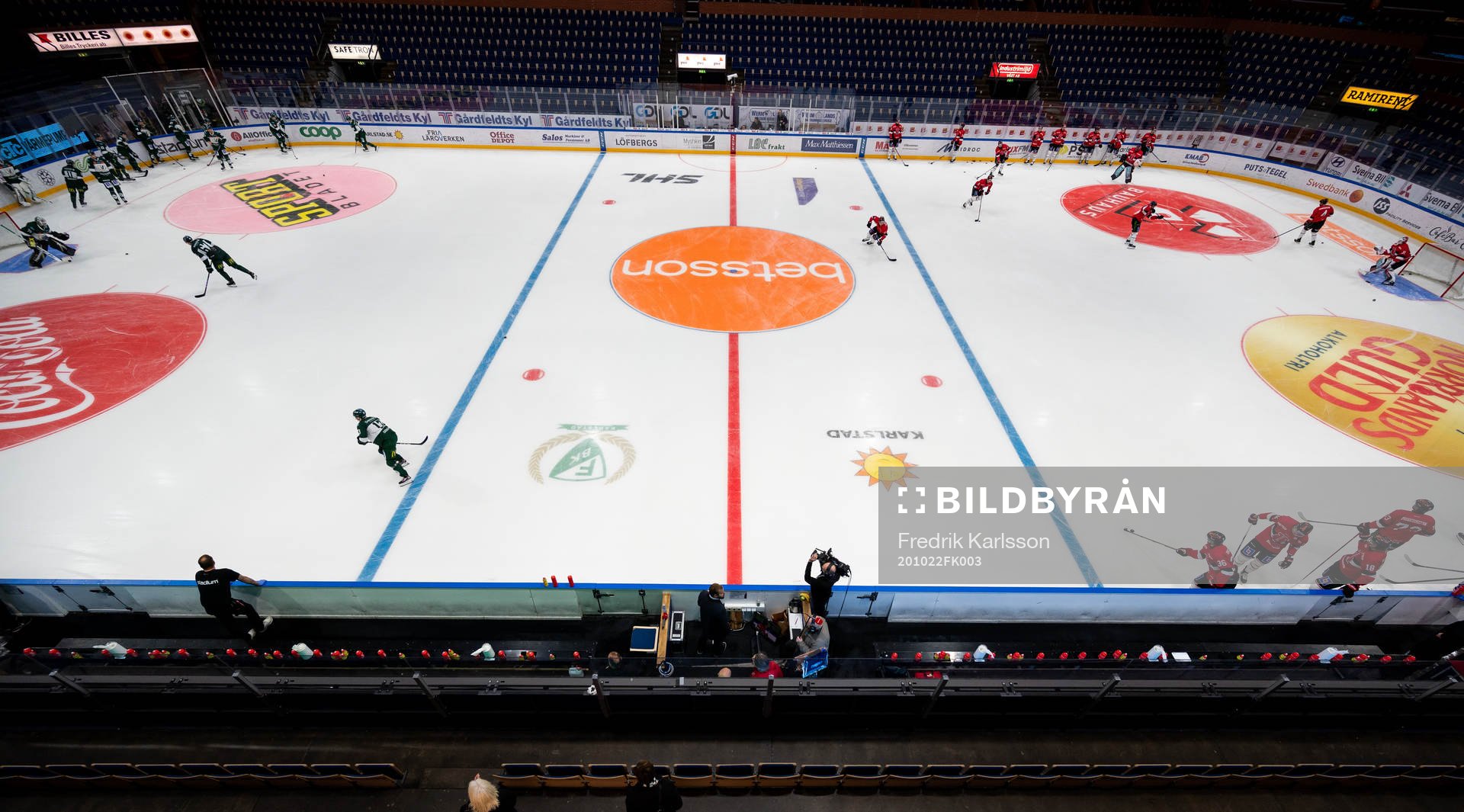 Färjestads och Örebros spelare
