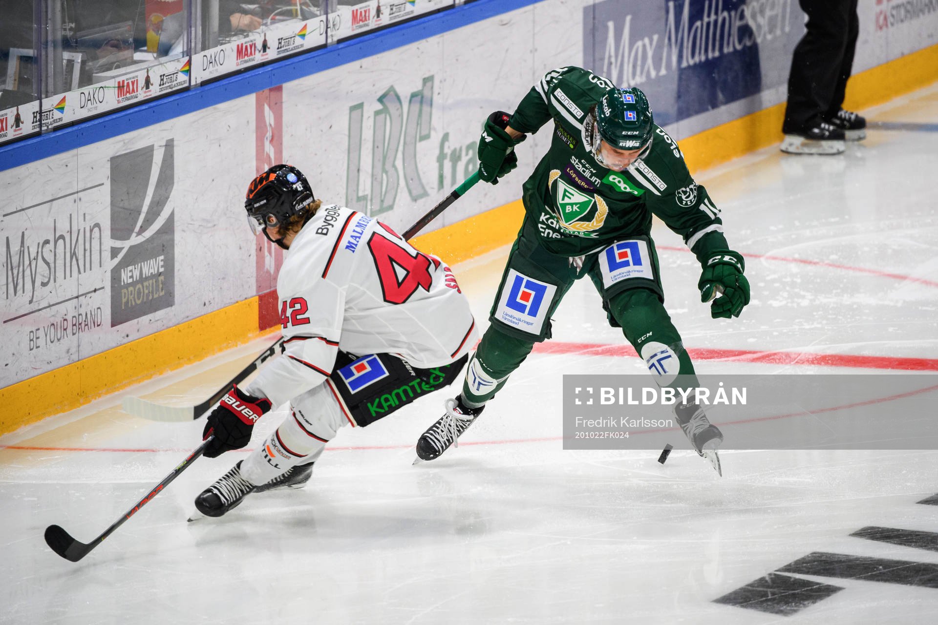 Örebros Robin Salo och Färjestads Joakim Nygård