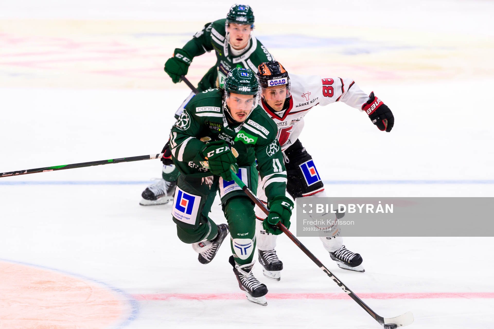 Färjestads Joakim Nygård och Örebros Joonas Rask