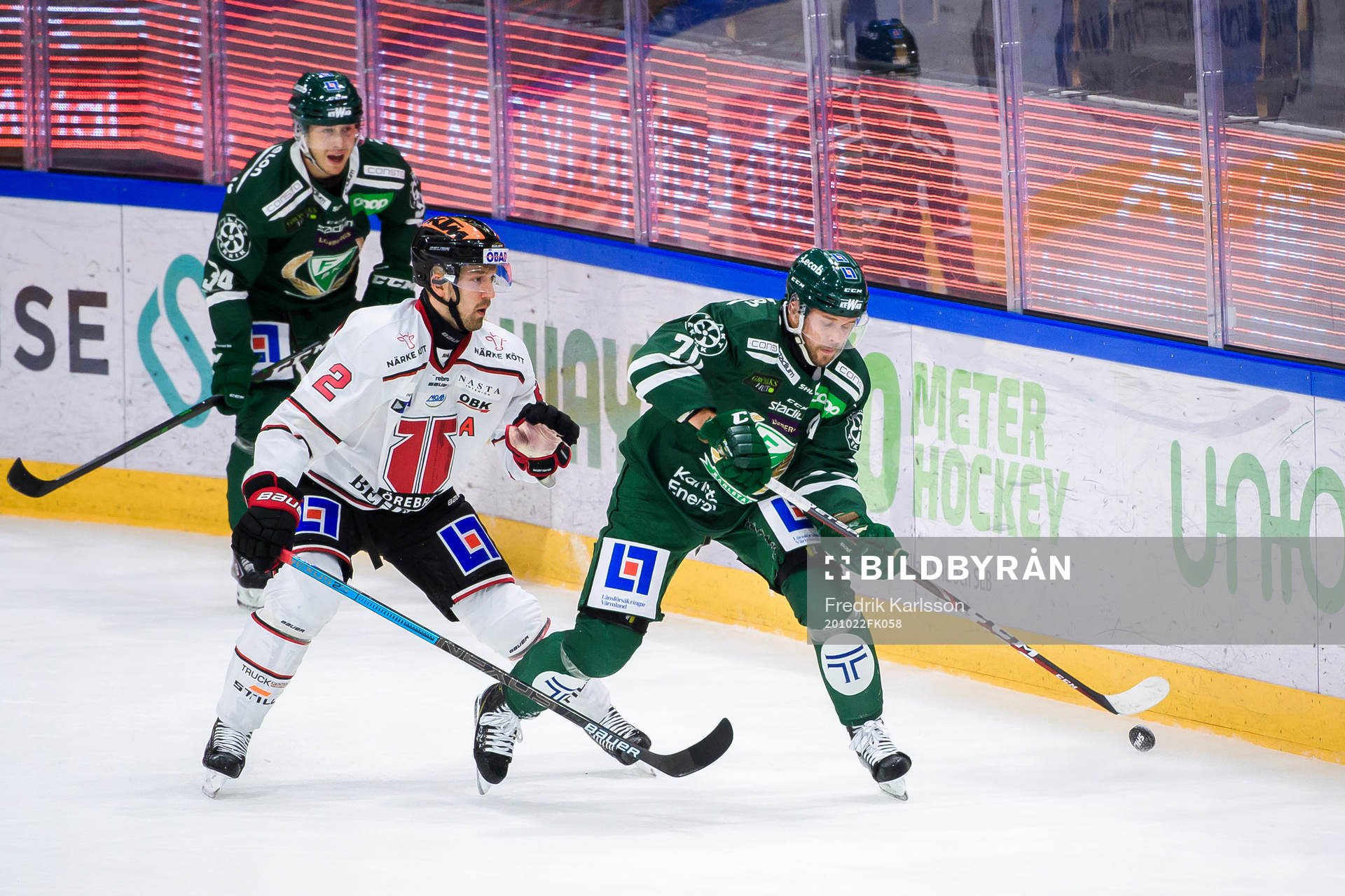 Örebros Rasmus Rissanen och Färjestads Jacob Nilsson